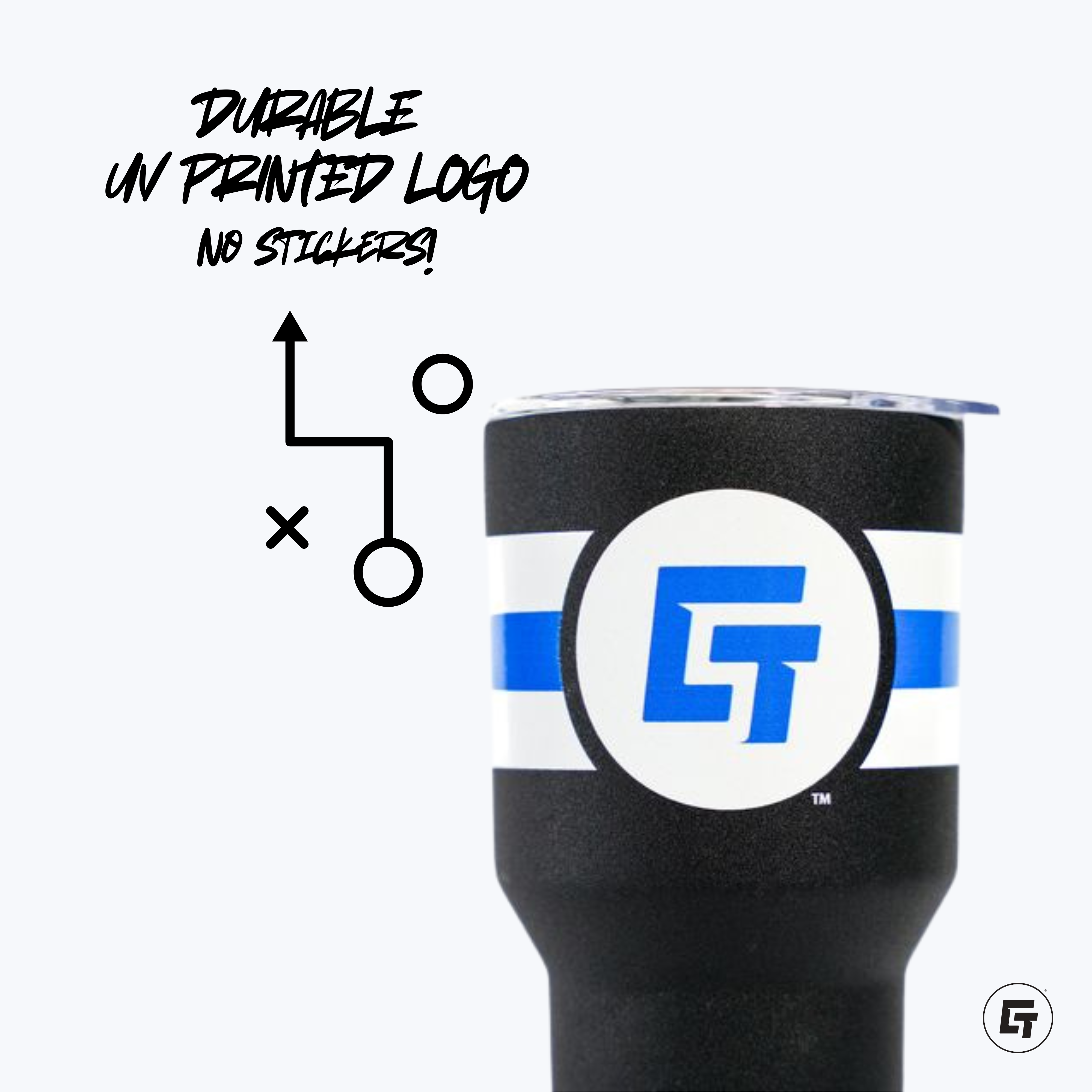 American Cornhole League "Teams" 30oz White Tumbler