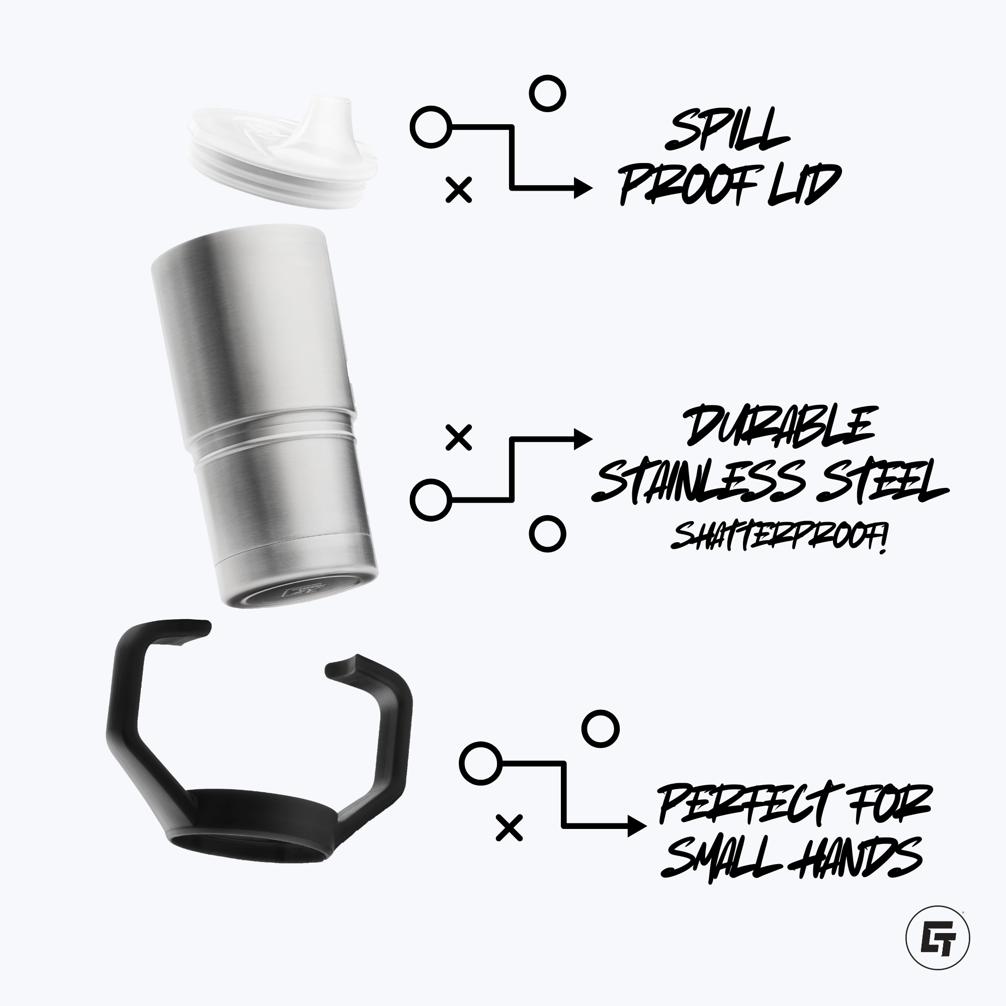 American Cornhole League 8oz Sippy Cup Tumbler