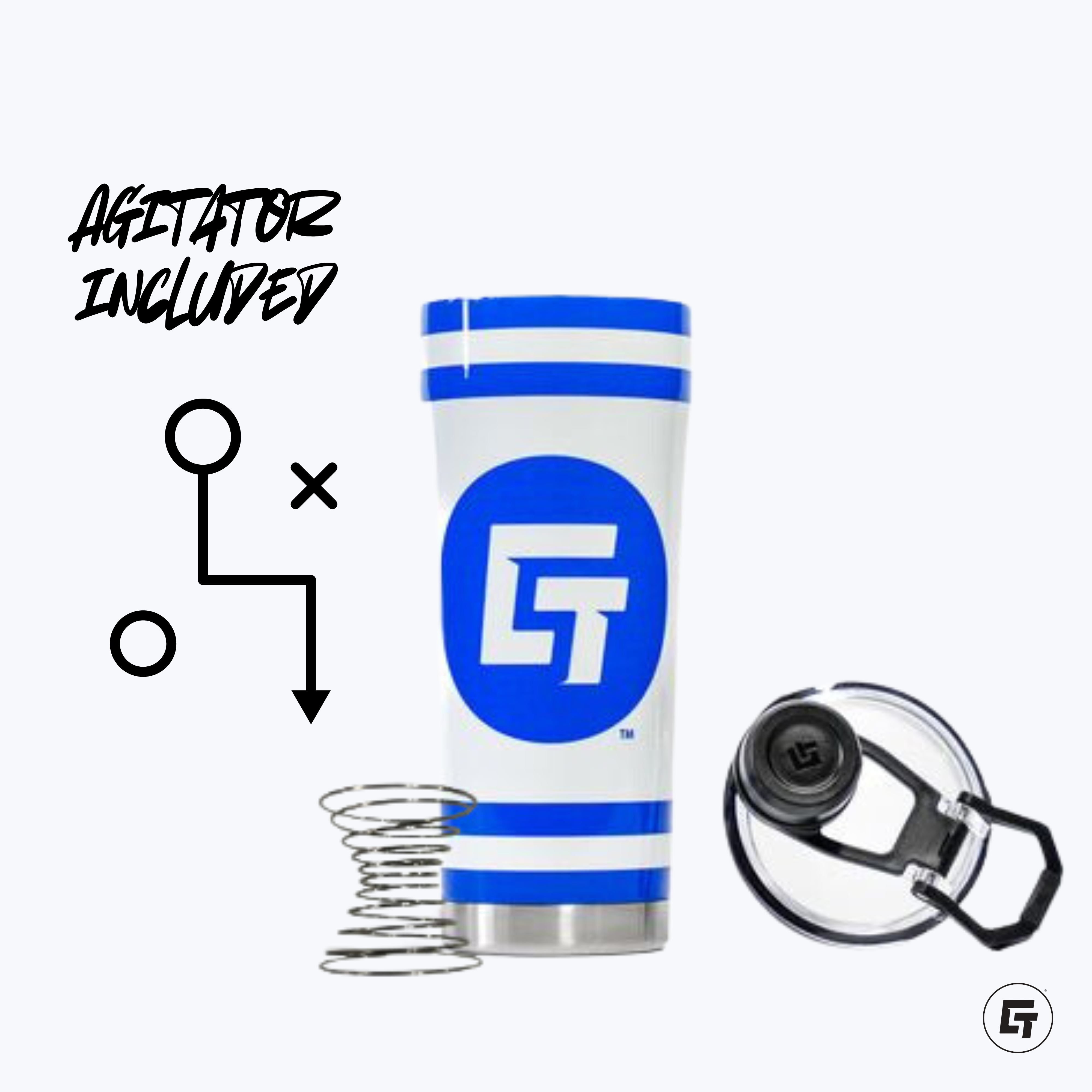 Virginia Cutters Blue Shaker Bottle