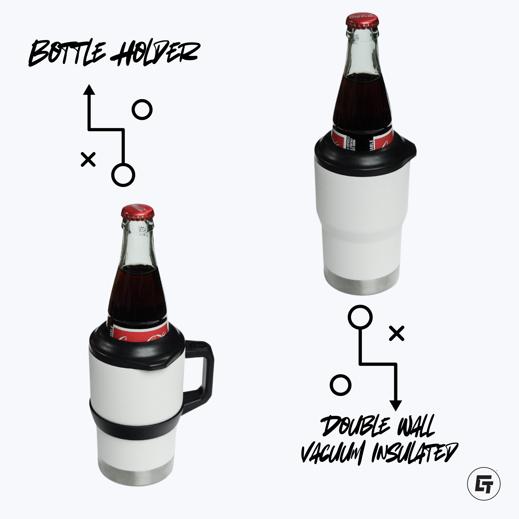 American Cornhole League - Full Jacket 2.0 Stainless Steel Can-Bottle Cooler