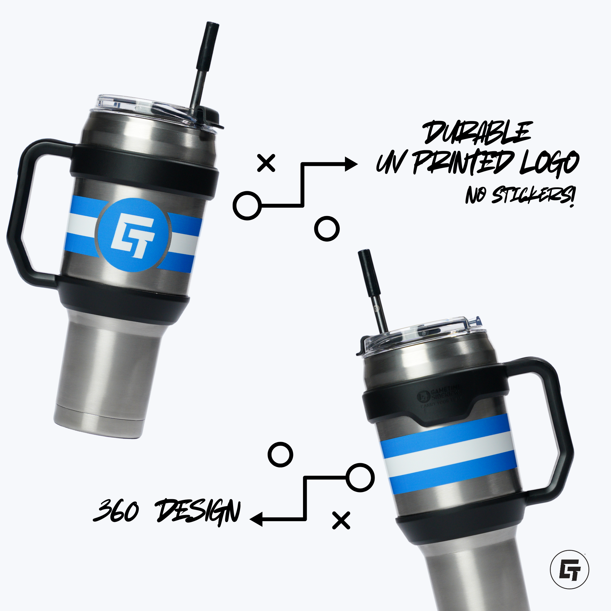 American Cornhole League - Teams 40oz White Tumbler