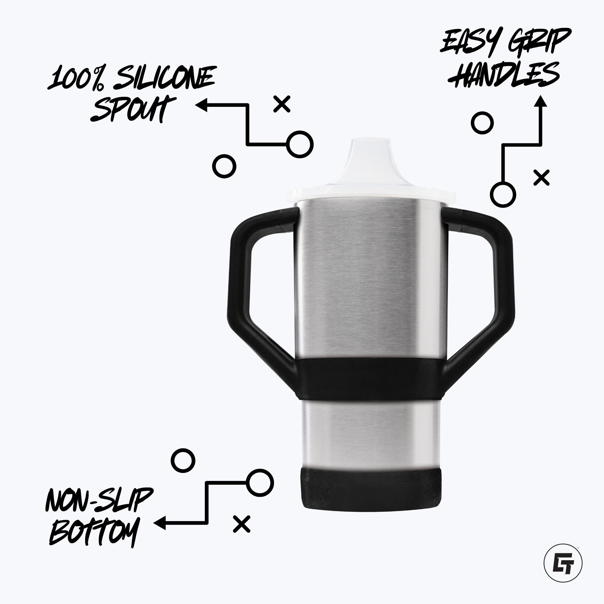 American Cornhole League 8oz Sippy Cup Tumbler