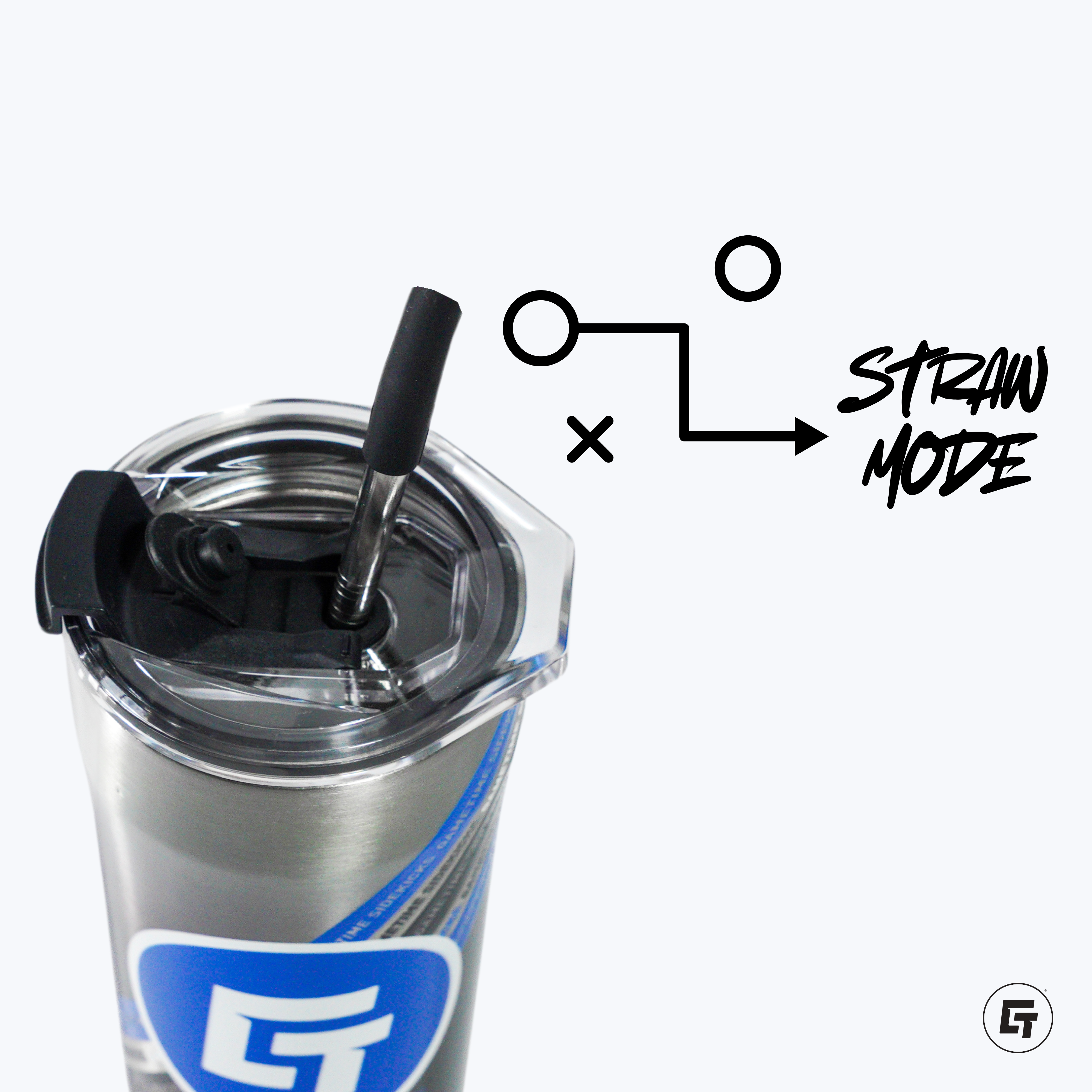 American Cornhole League "ACL Arizona" State Landscape White Straw Tumbler