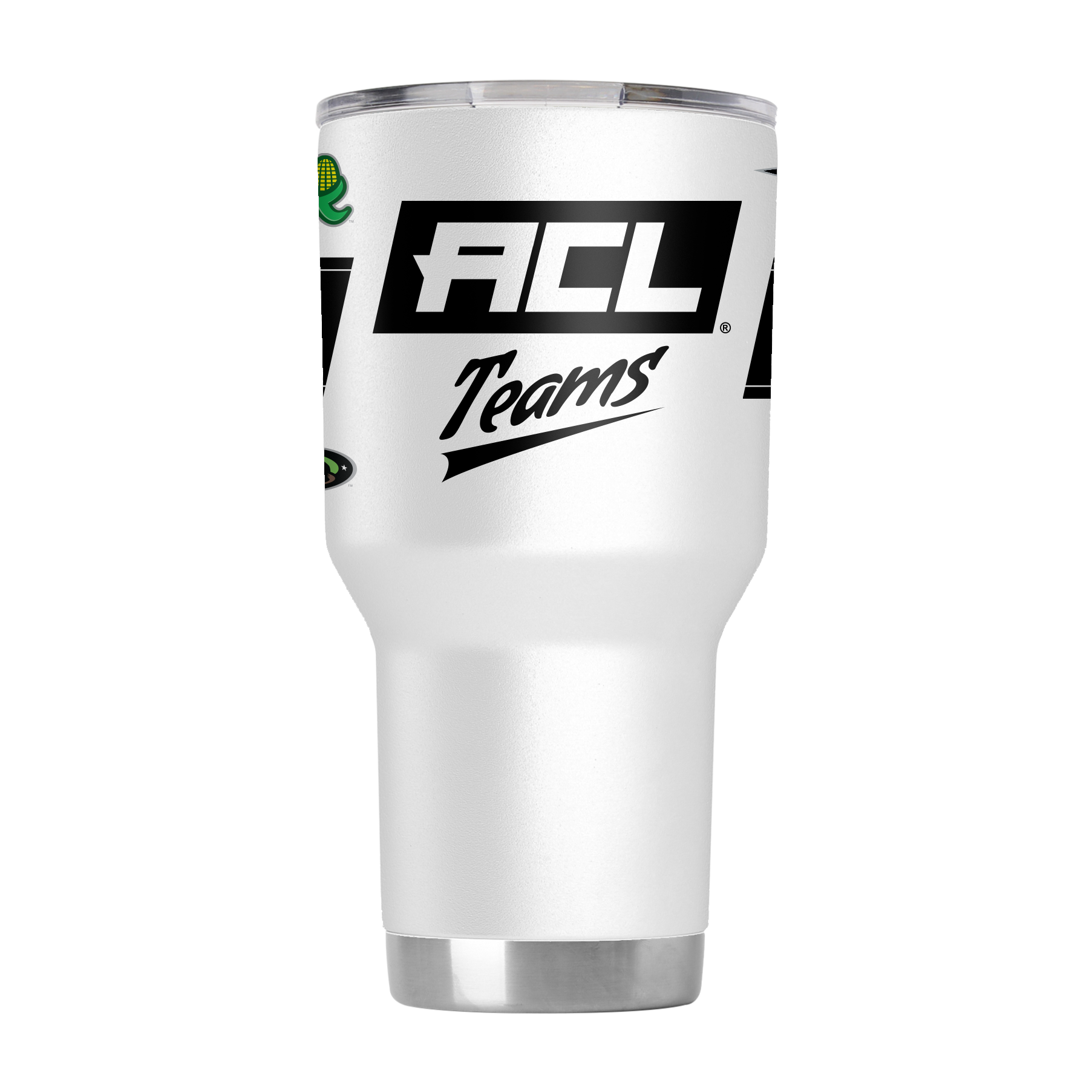American Cornhole League "Teams" 30oz White Tumbler