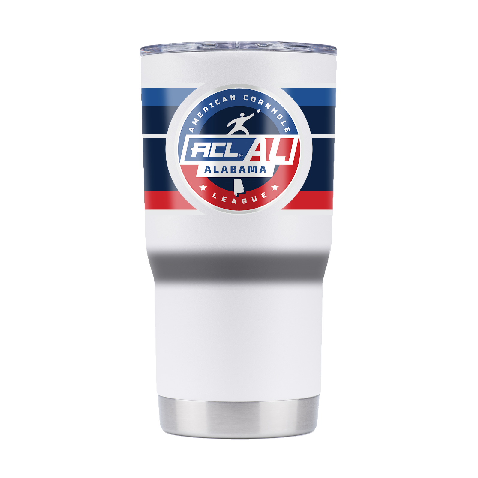 American Cornhole League "ACL Alabama" 20oz White Tumbler