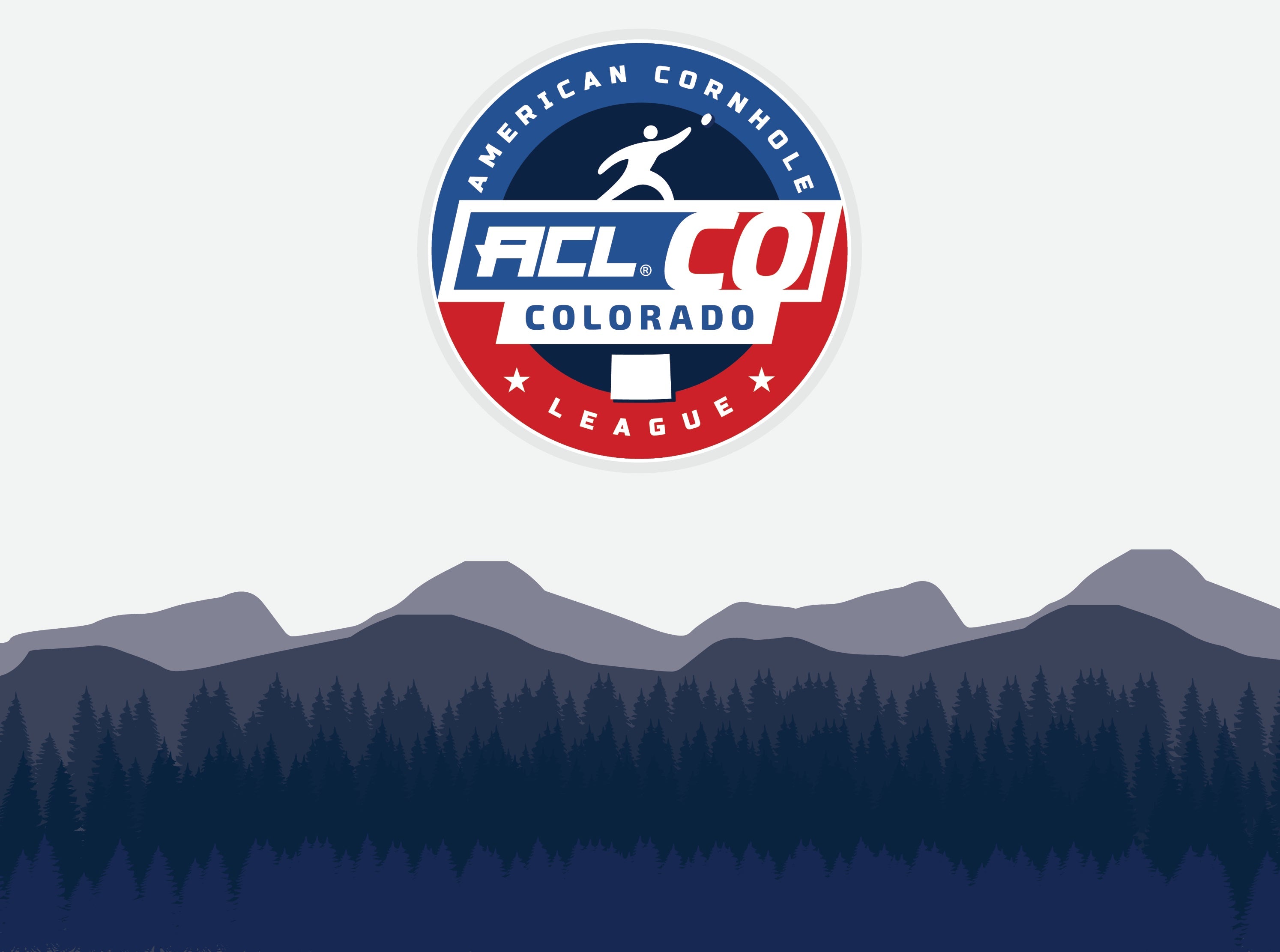 American Cornhole League "ACL Colorado" State Landscape White Straw Tumbler