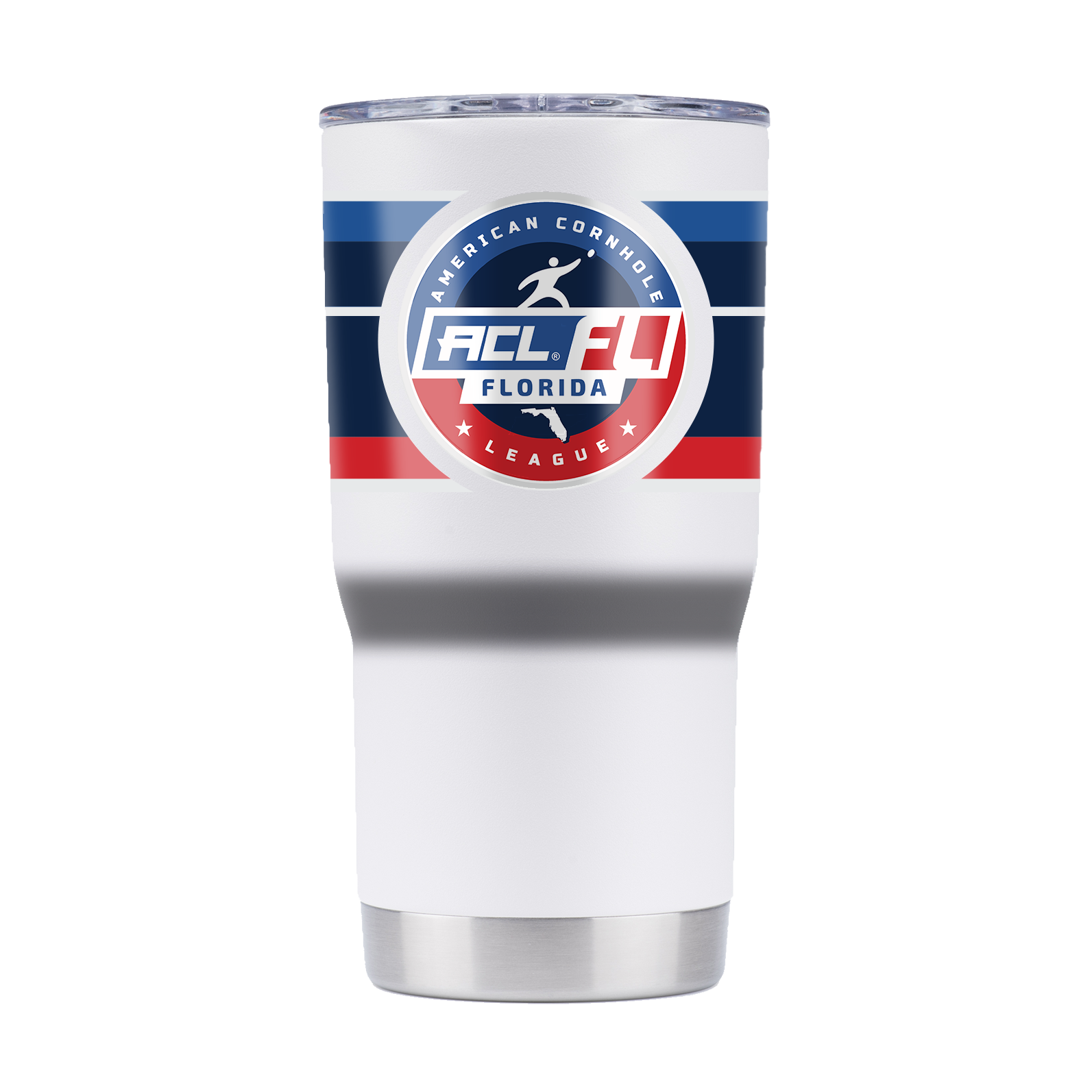 American Cornhole League "ACL Florida" 20oz White Tumbler