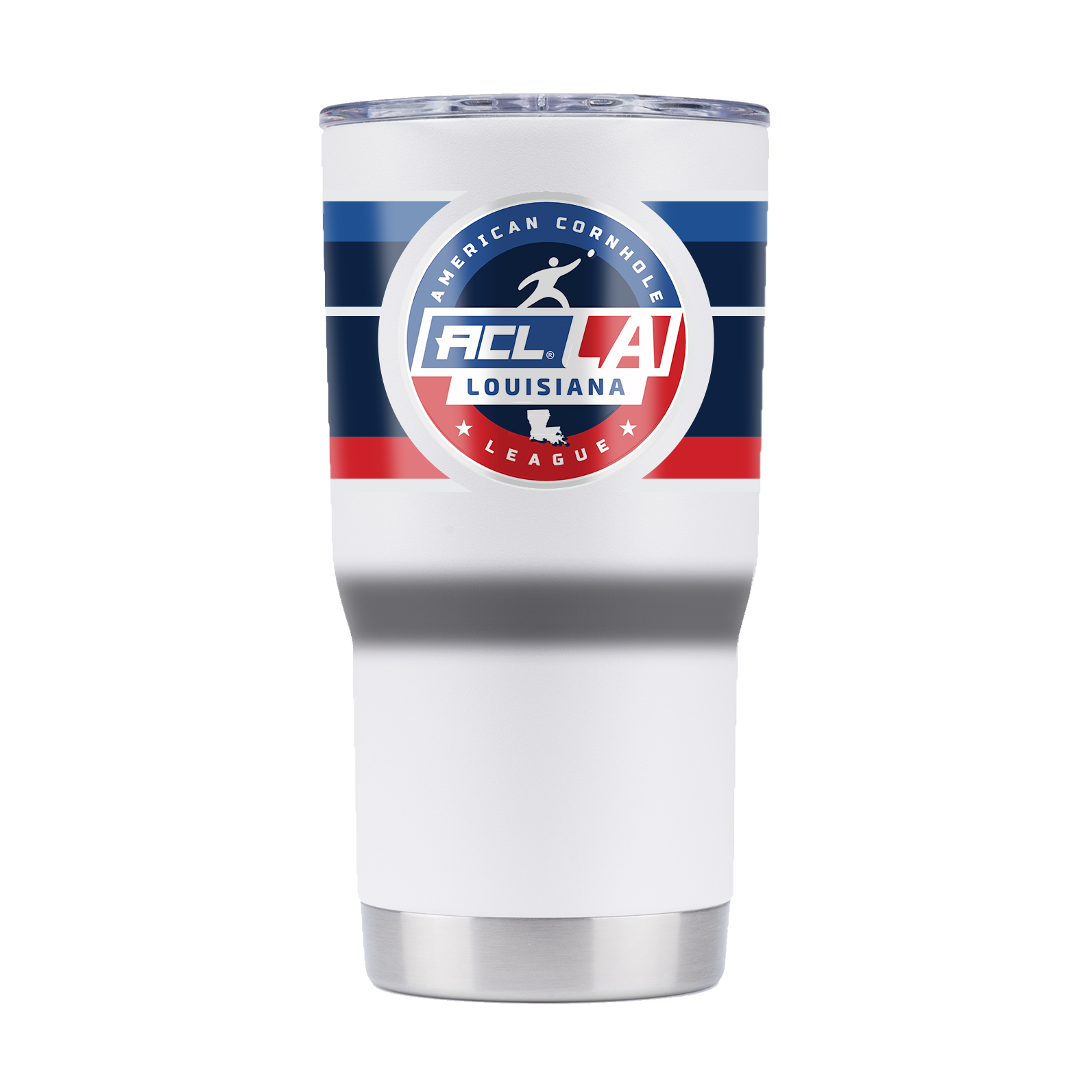 American Cornhole League "ACL Louisiana" 20oz White Tumbler