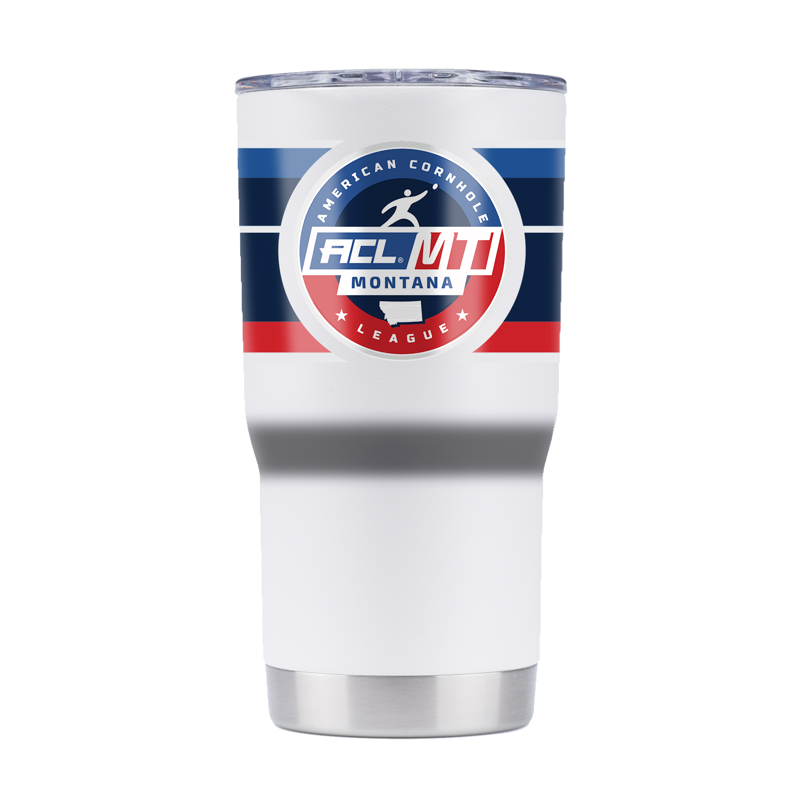 American Cornhole League "ACL Montana" 20oz White Tumbler