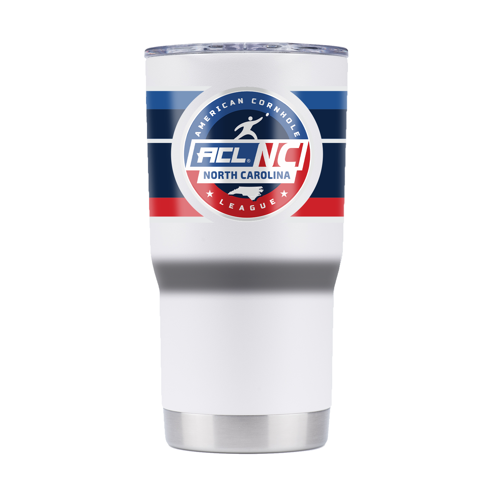 American Cornhole League "ACL North Carolina" 20oz White Tumbler