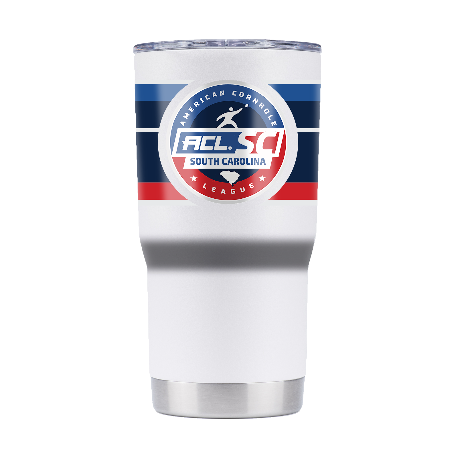 American Cornhole League "ACL South Carolina" 20oz White Tumbler