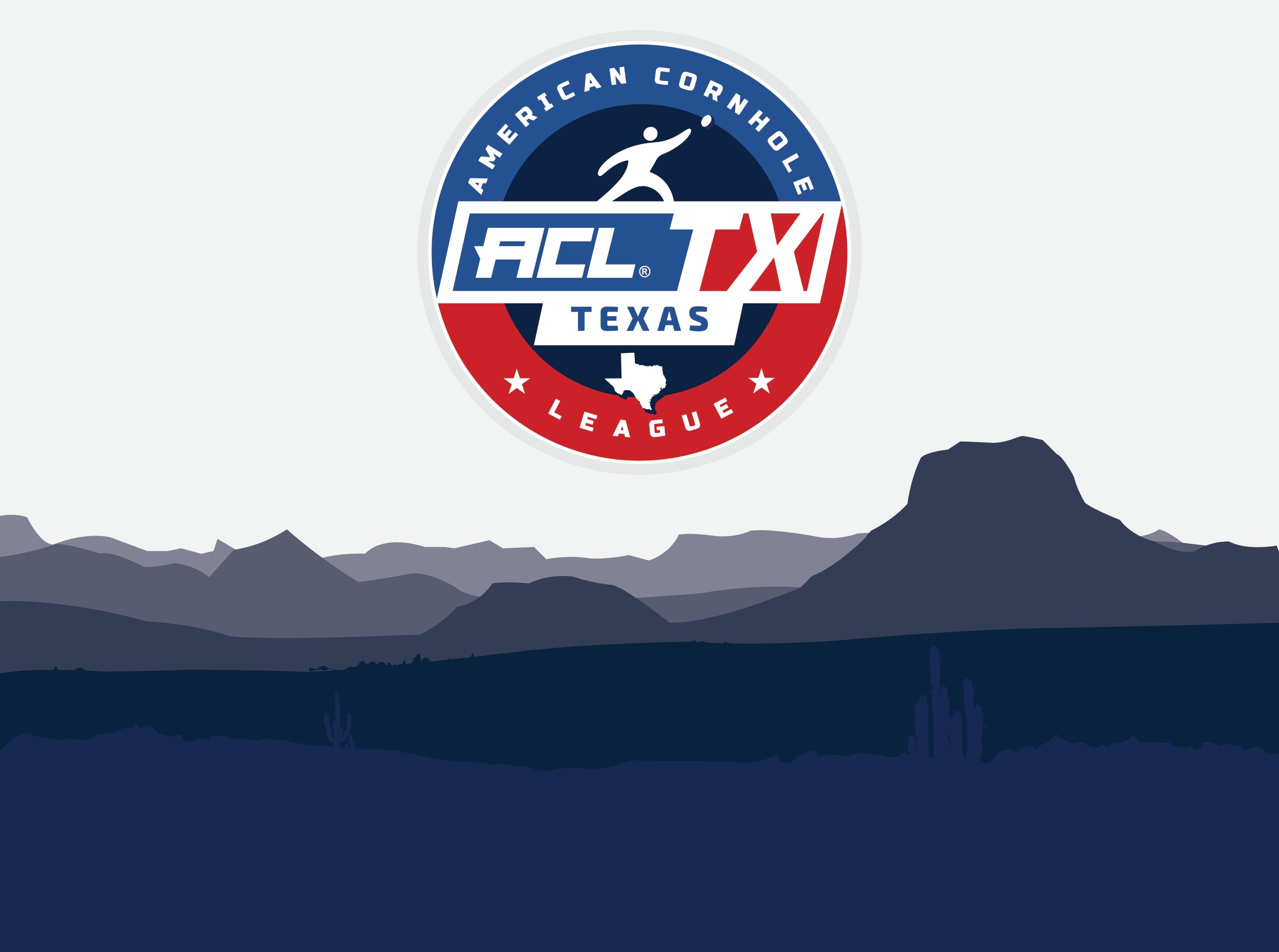 American Cornhole League "ACL Texas" State Landscape White Straw Tumbler