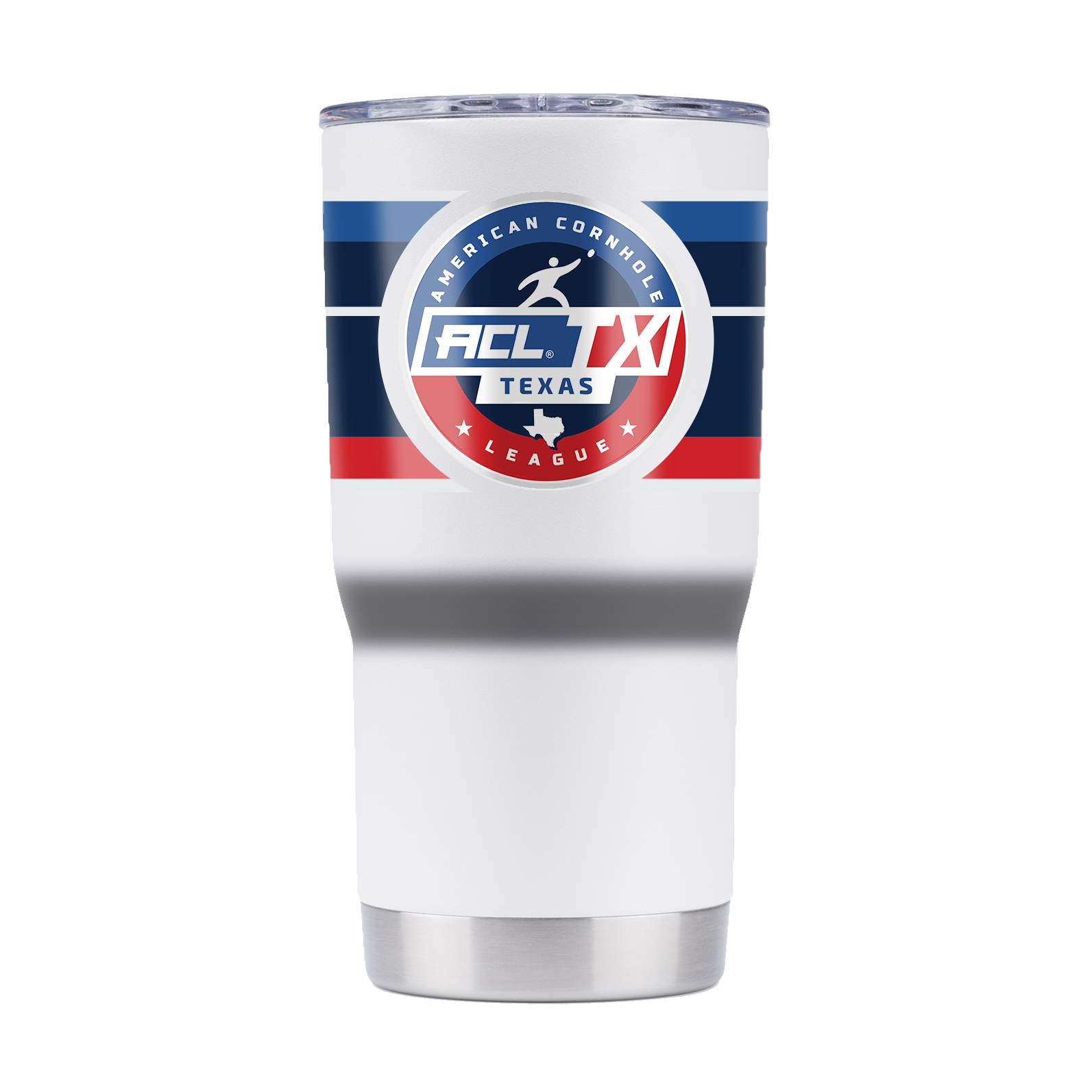 American Cornhole League "ACL Texas" 20oz White Tumbler