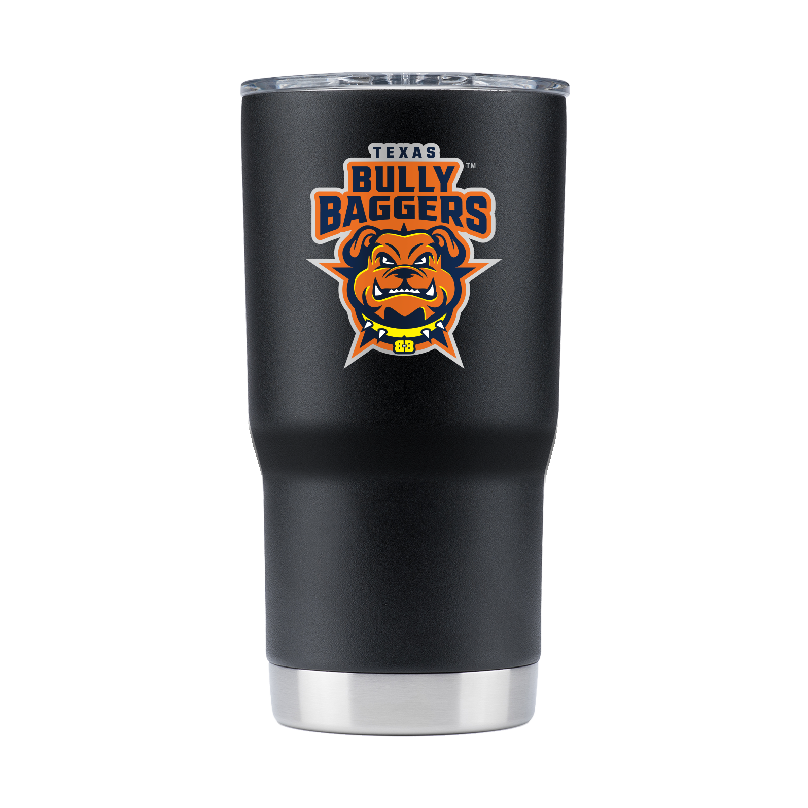 Texas Bully Baggers 20oz Black Tumbler