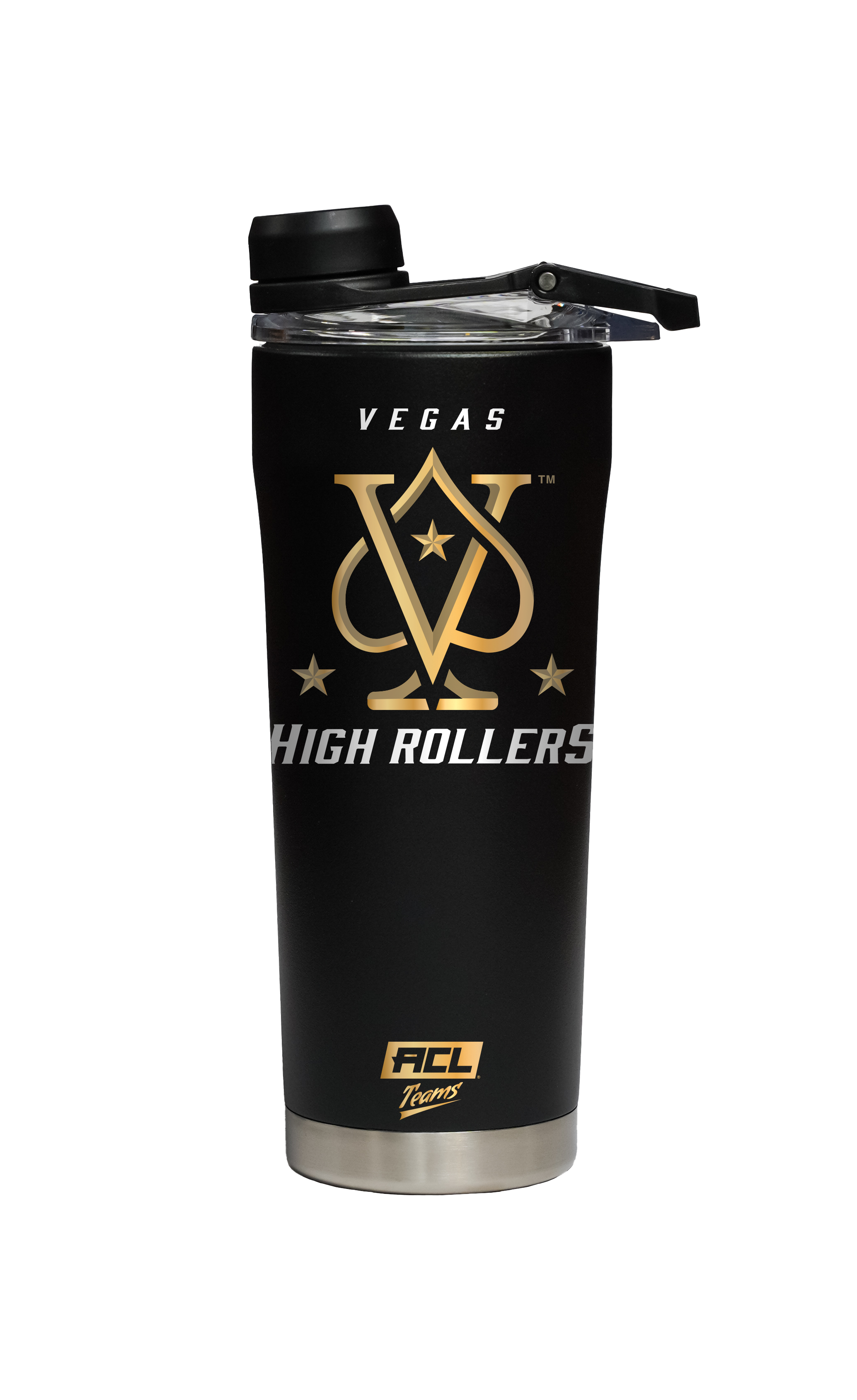 Vegas High Rollers Black Shaker Bottle