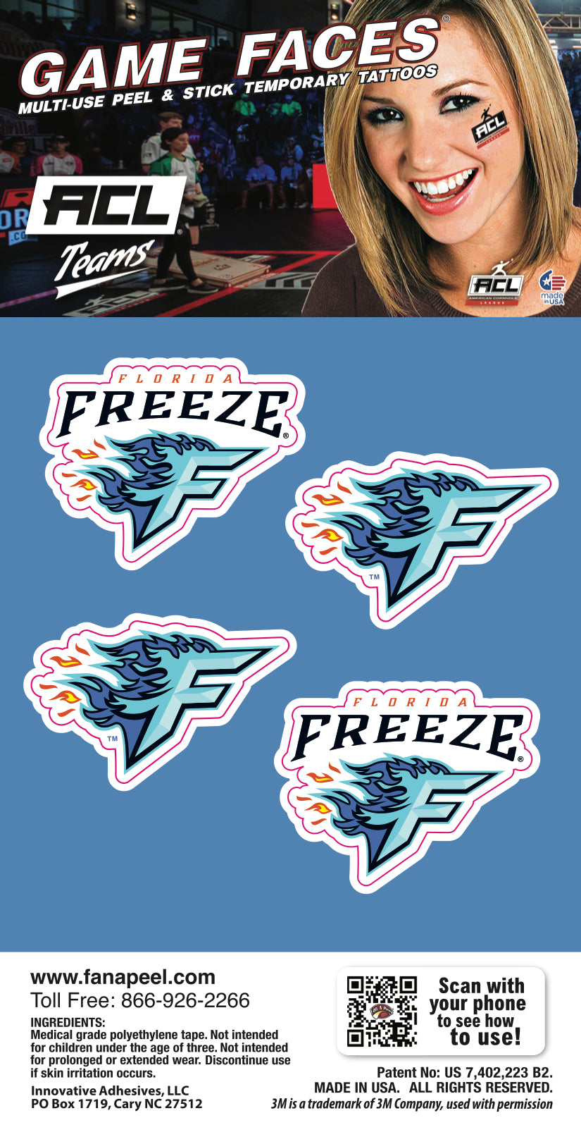 Florida Freeze - Game Face 4 Pack