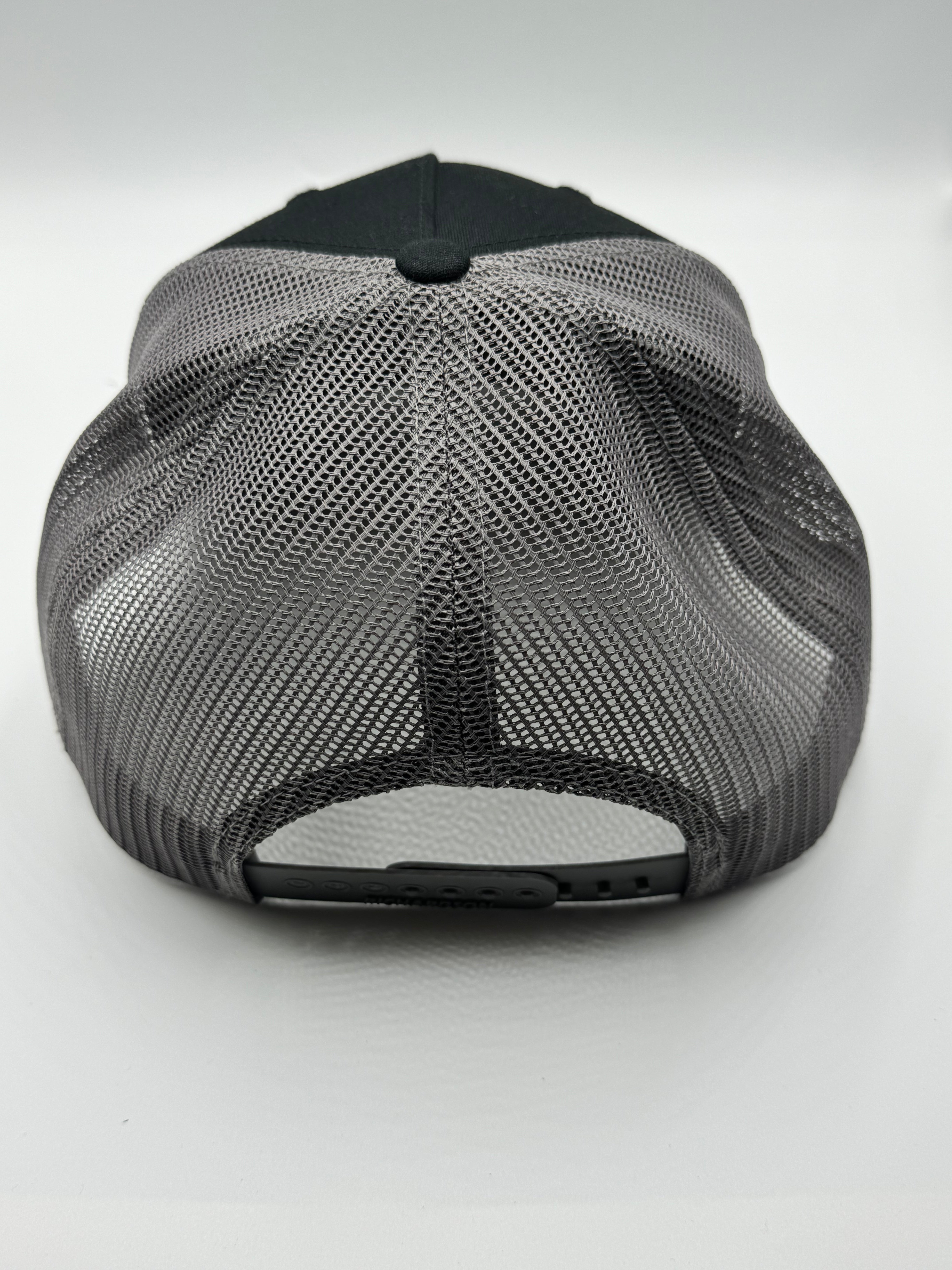 Black/Gray Rop Hat With Stitched Patch