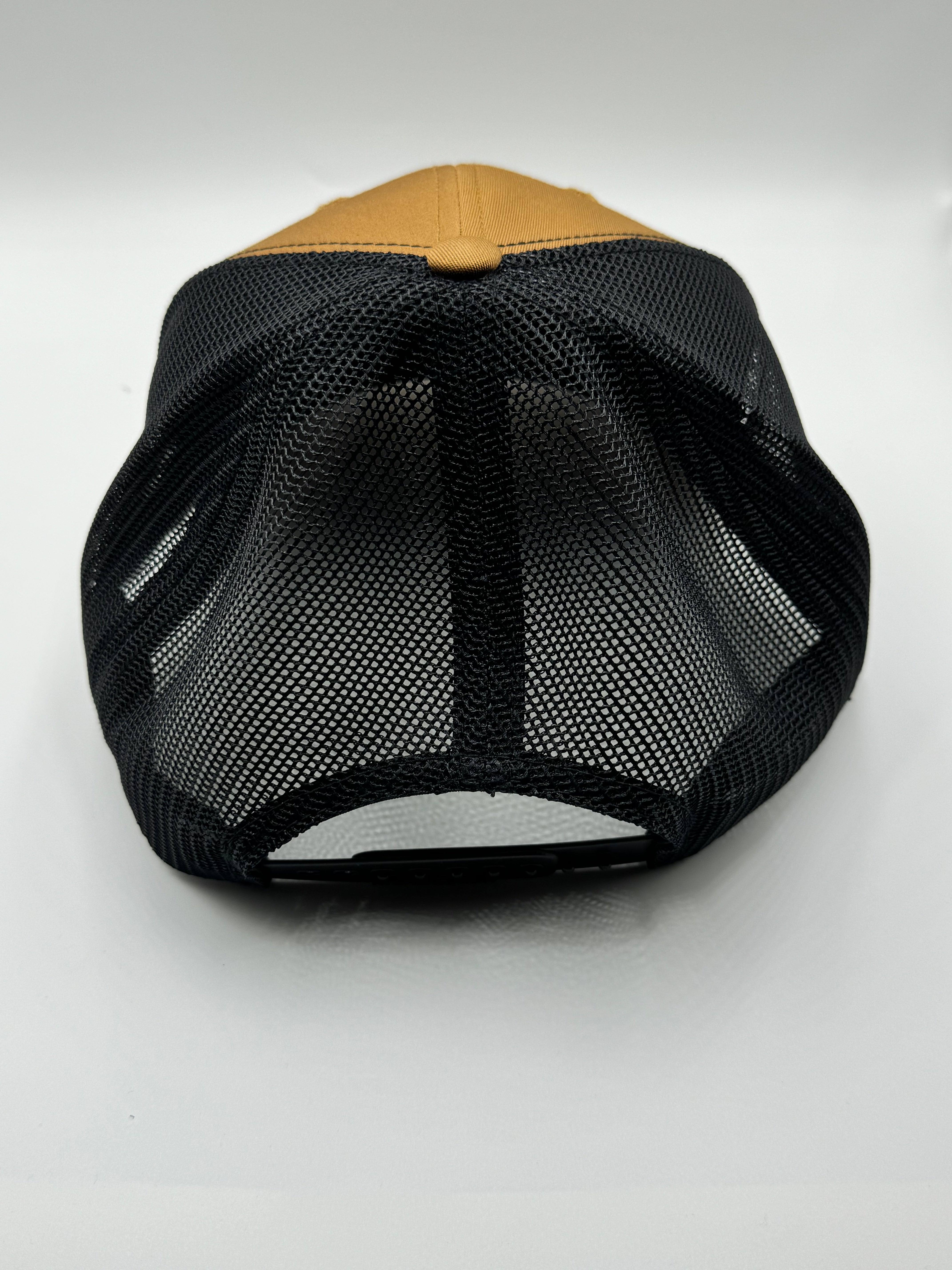 Brown/Black Hat With Leather Patch