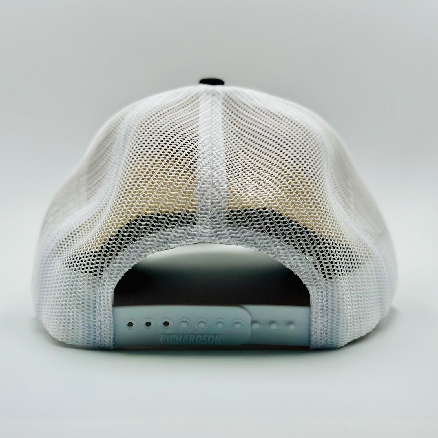 Red Tri Colored Hat With Sliver Patch