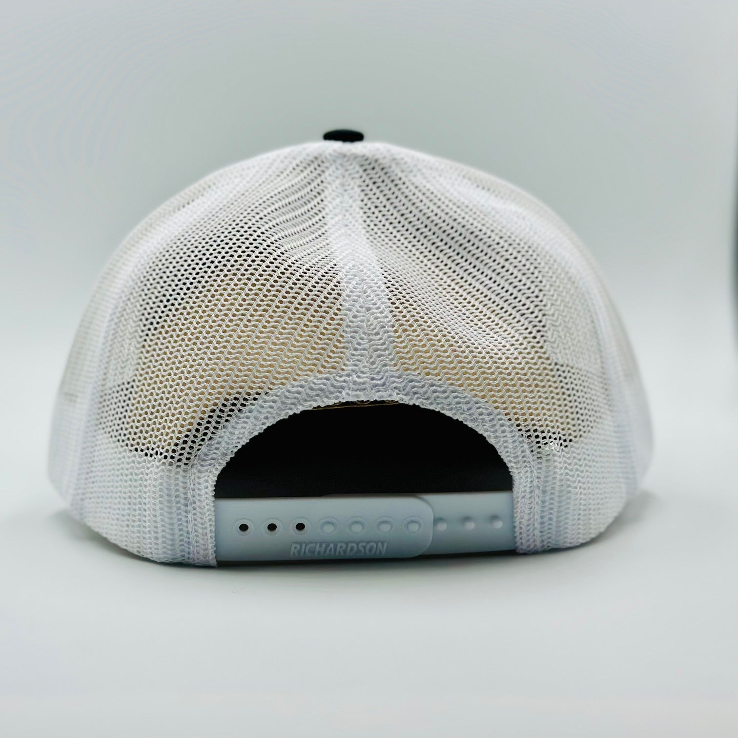 Black/White Hat With Sliver Patch