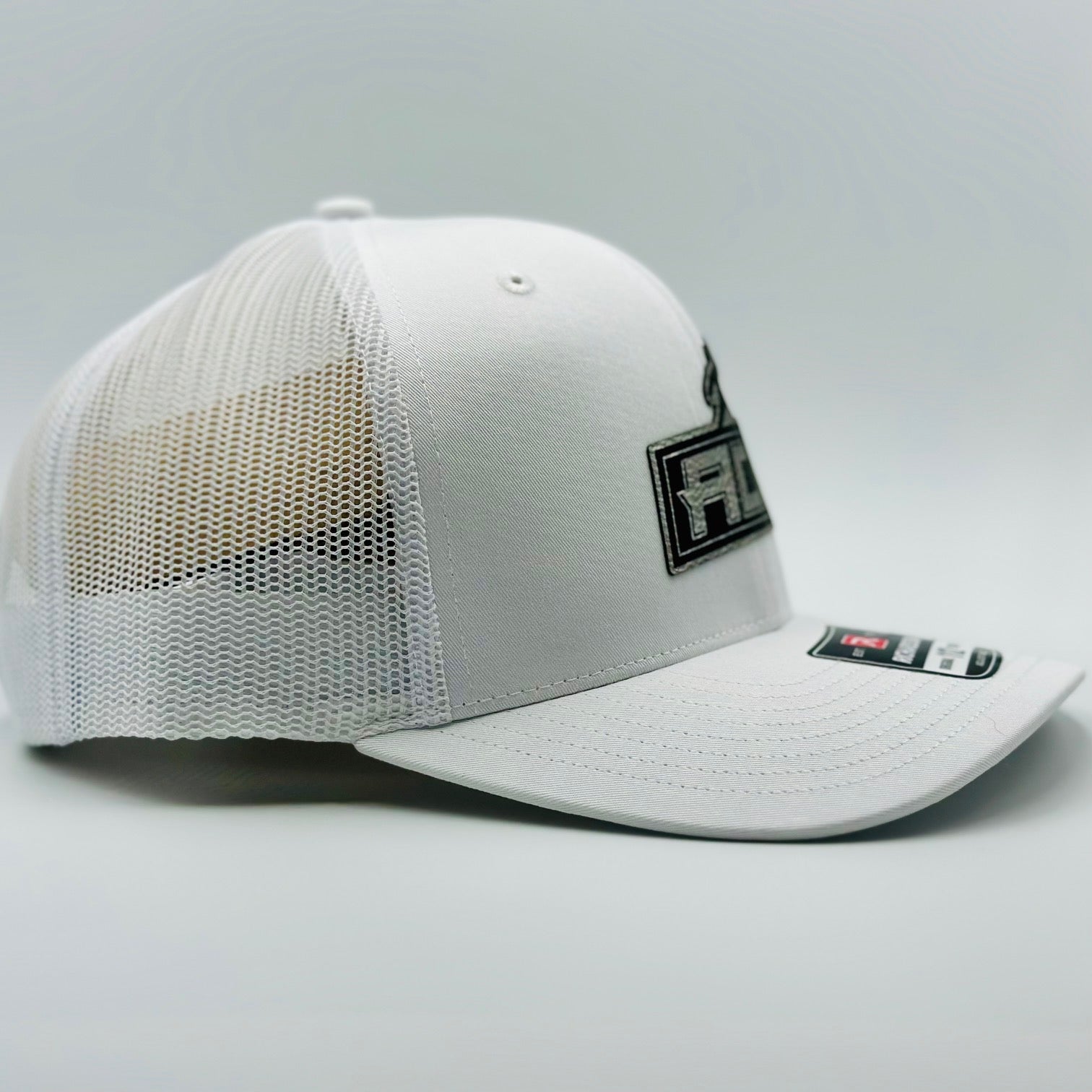 White Hat With Sliver Patch