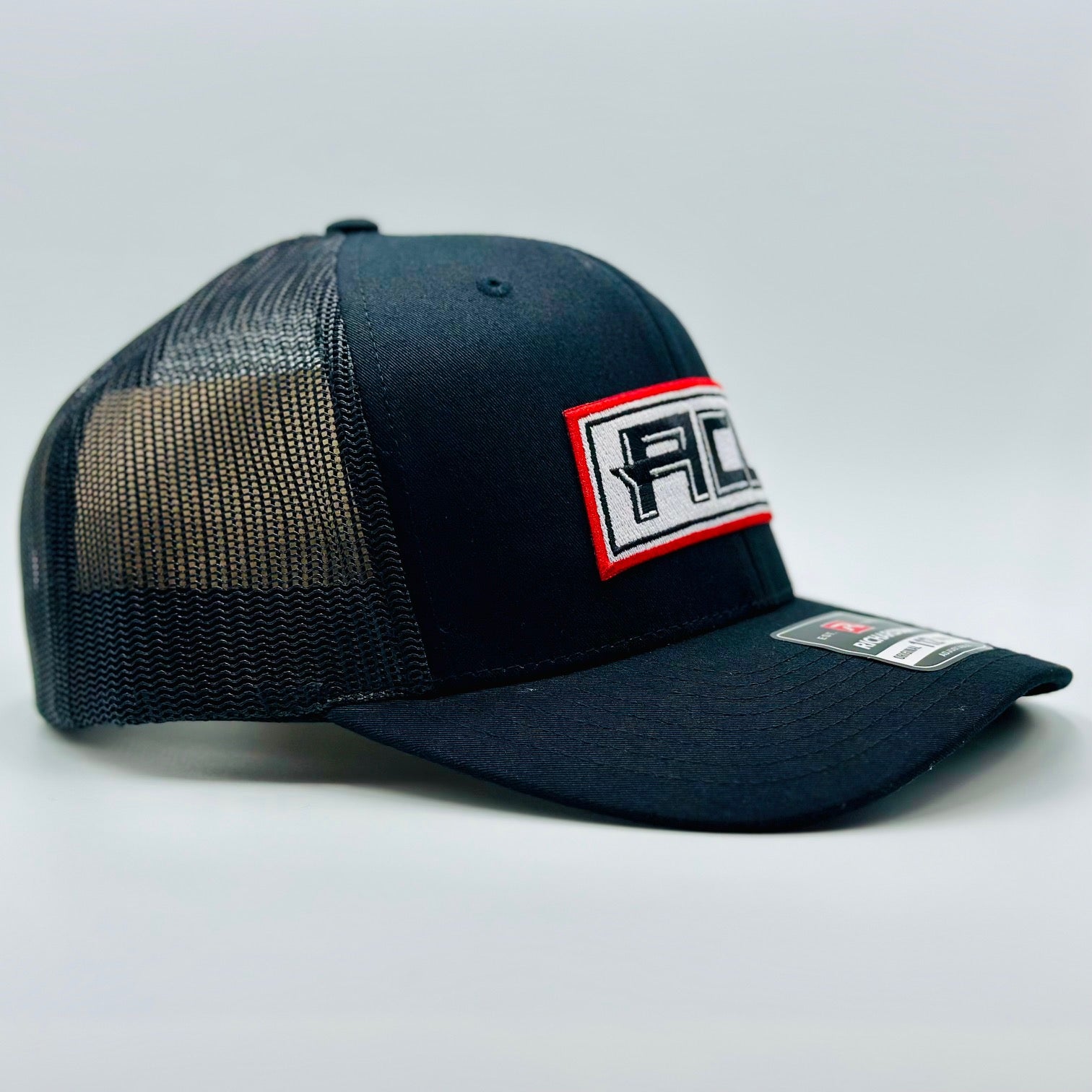 Black Flex Hat With Stitched Patch