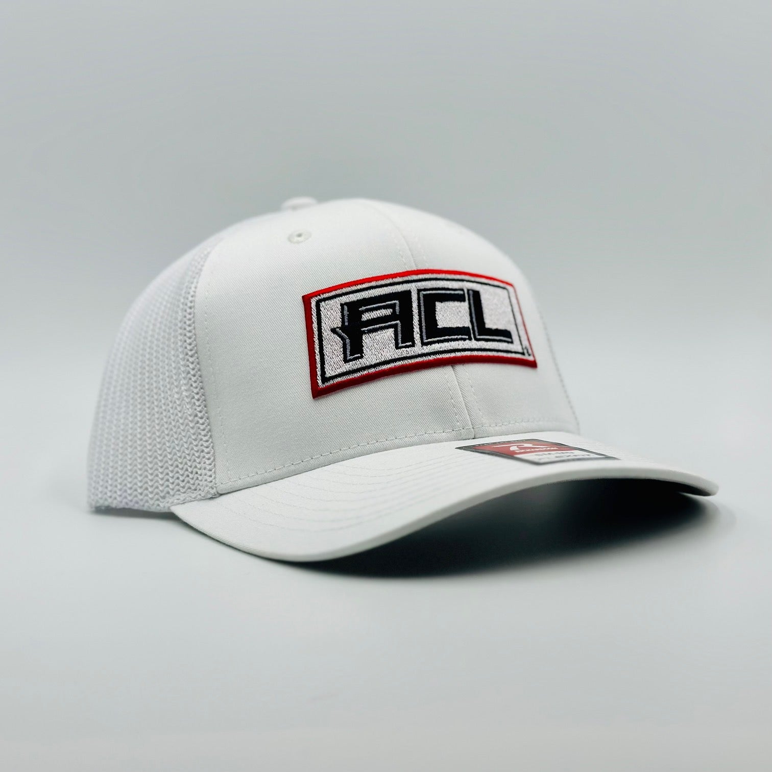 White Flex Hat With Stitched Patch