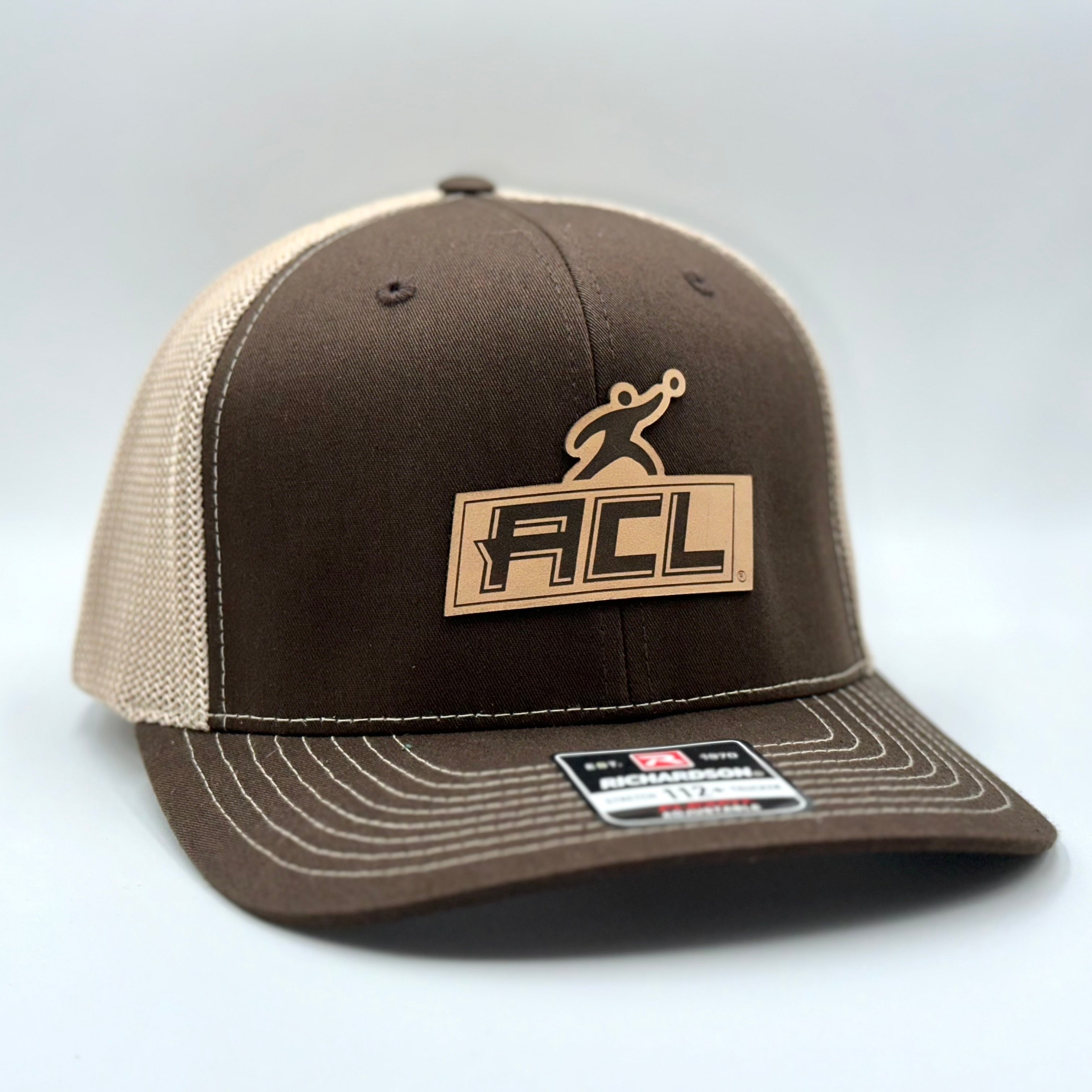 Brown Hat With Leather Patch