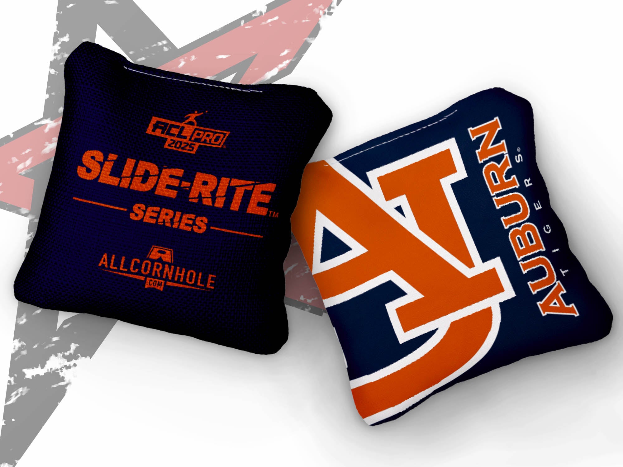 Officially Licensed Collegiate Cornhole Bags - AllCornhole Slide Rite - Set of 4 - Auburn University