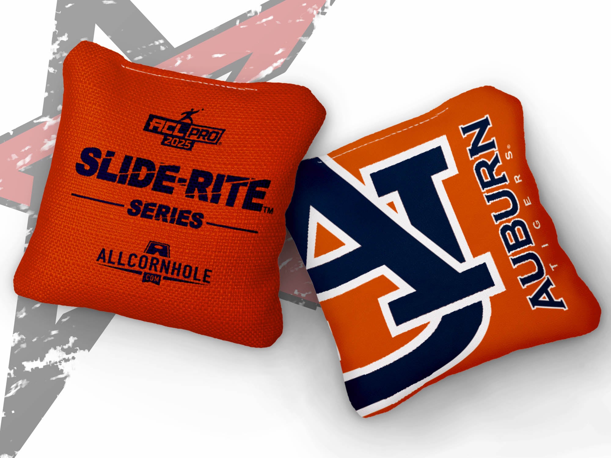 Officially Licensed Collegiate Cornhole Bags - AllCornhole Slide Rite - Set of 4 - Auburn University