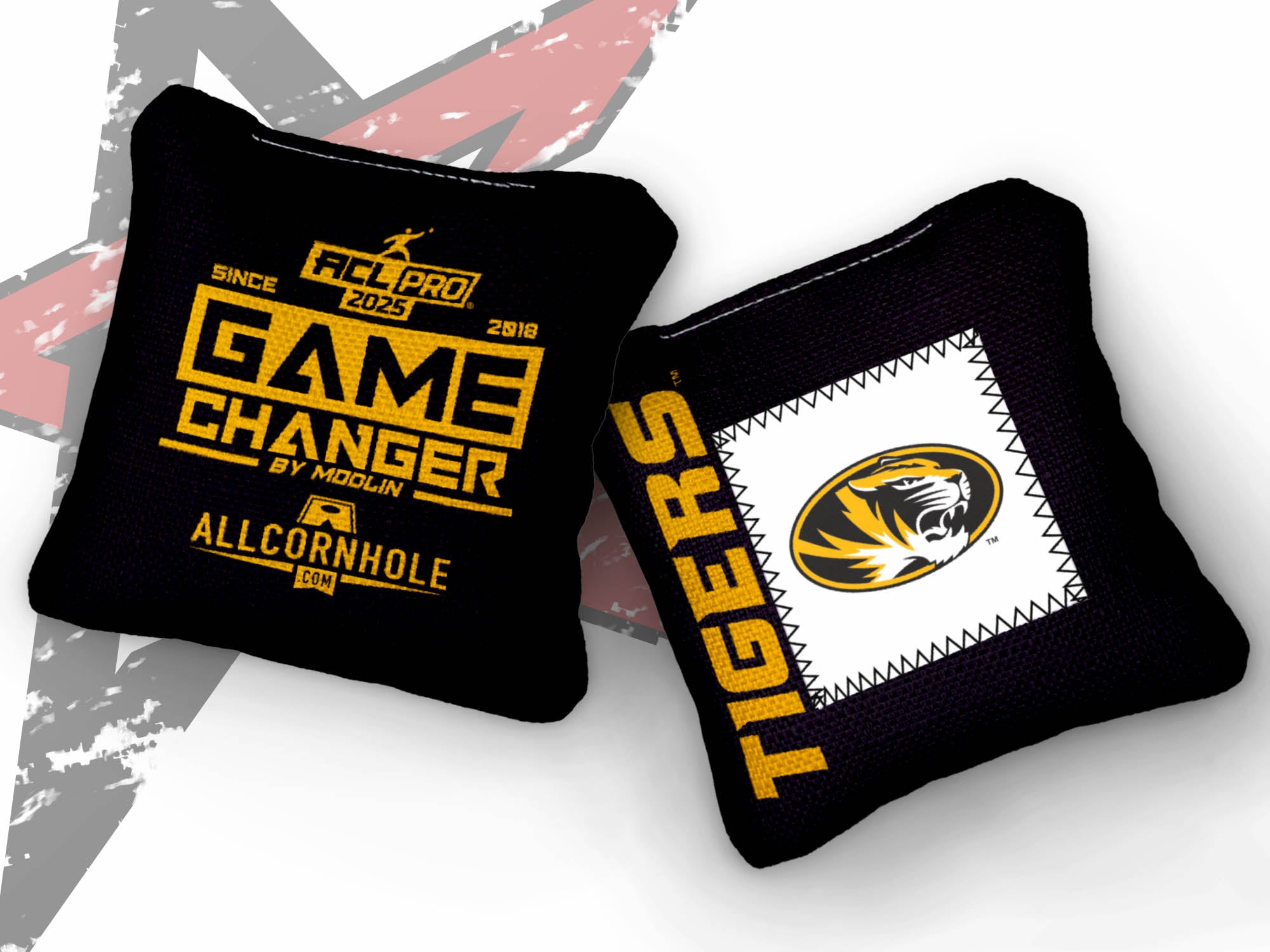 Officially Licensed Collegiate Cornhole Bags - AllCornhole Game Changers - Set of 4 - University of Missouri