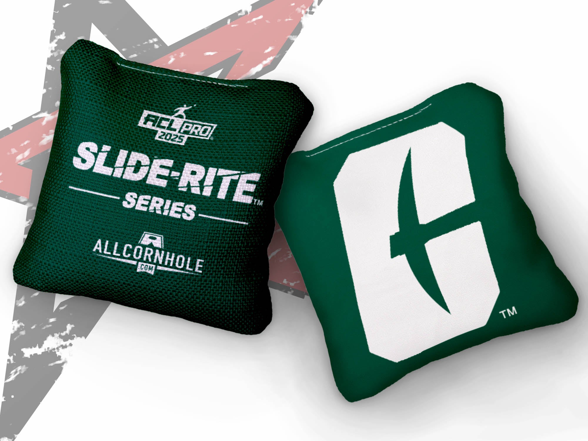 Officially Licensed Collegiate Cornhole Bags - AllCornhole Slide Rite - Set of 4 - University of North Carolina - Charlotte