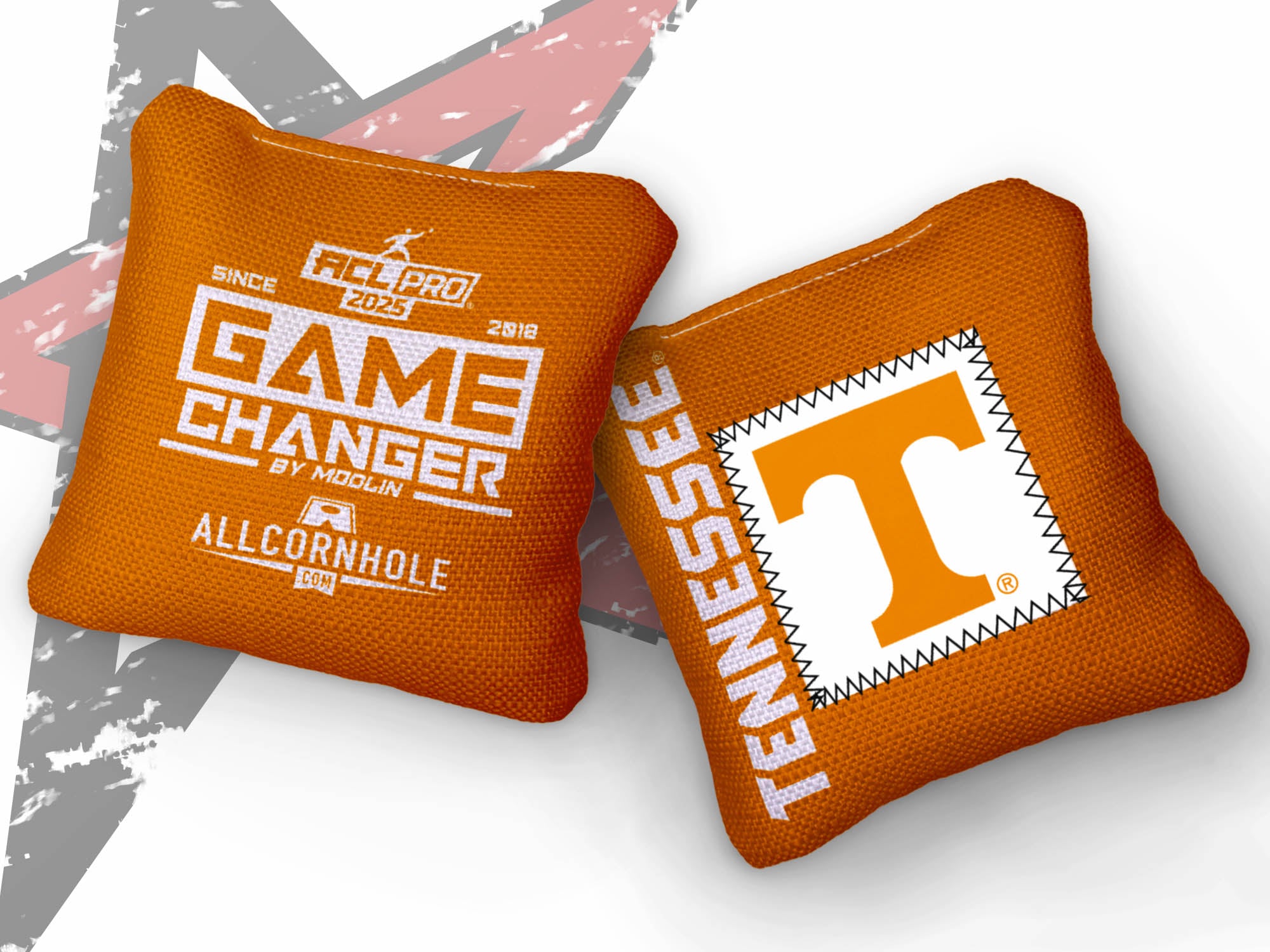 Officially Licensed Collegiate Cornhole Bags - AllCornhole Game Changers - Set of 4 - University of Tennessee