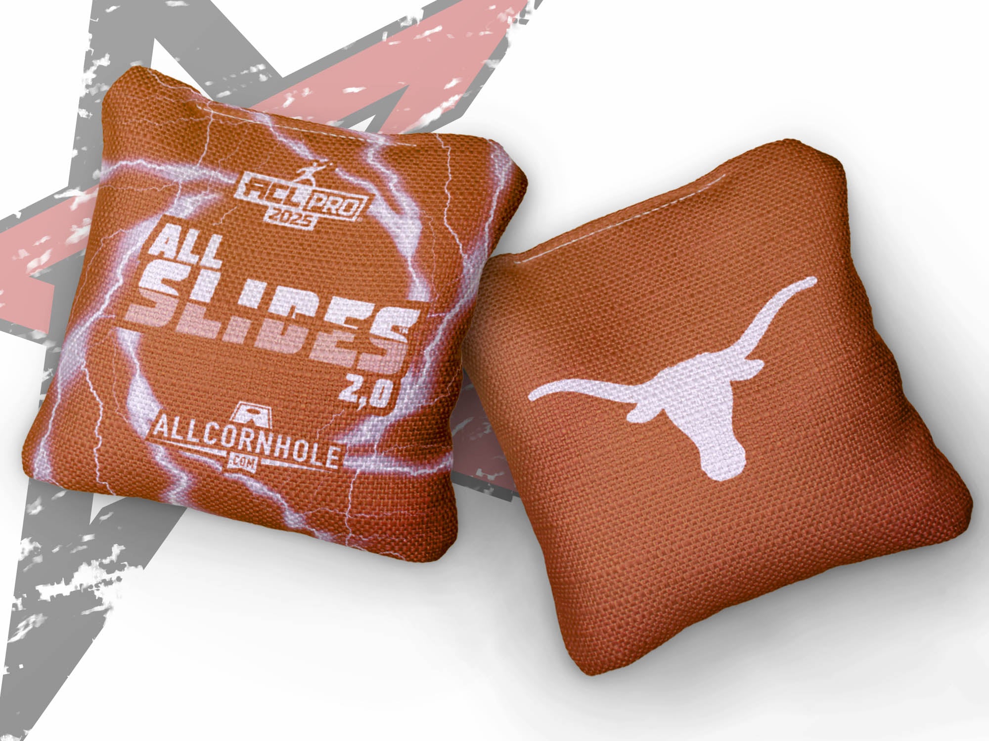 Officially Licensed Collegiate Cornhole Bags - AllCornhole All Slide 2.0 - Set of 4 - University of Texas at Austin