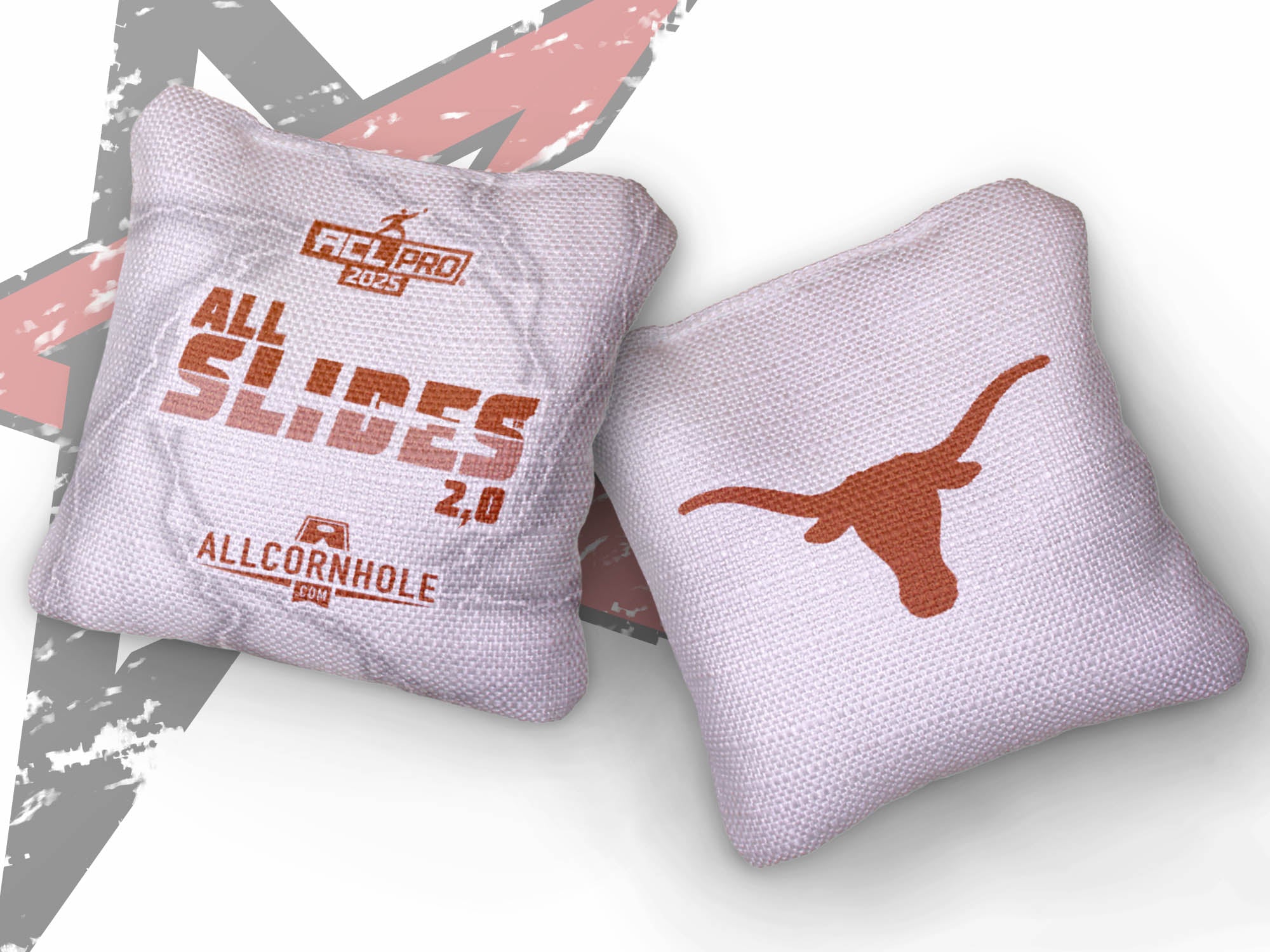 Officially Licensed Collegiate Cornhole Bags - AllCornhole All Slide 2.0 - Set of 4 - University of Texas at Austin