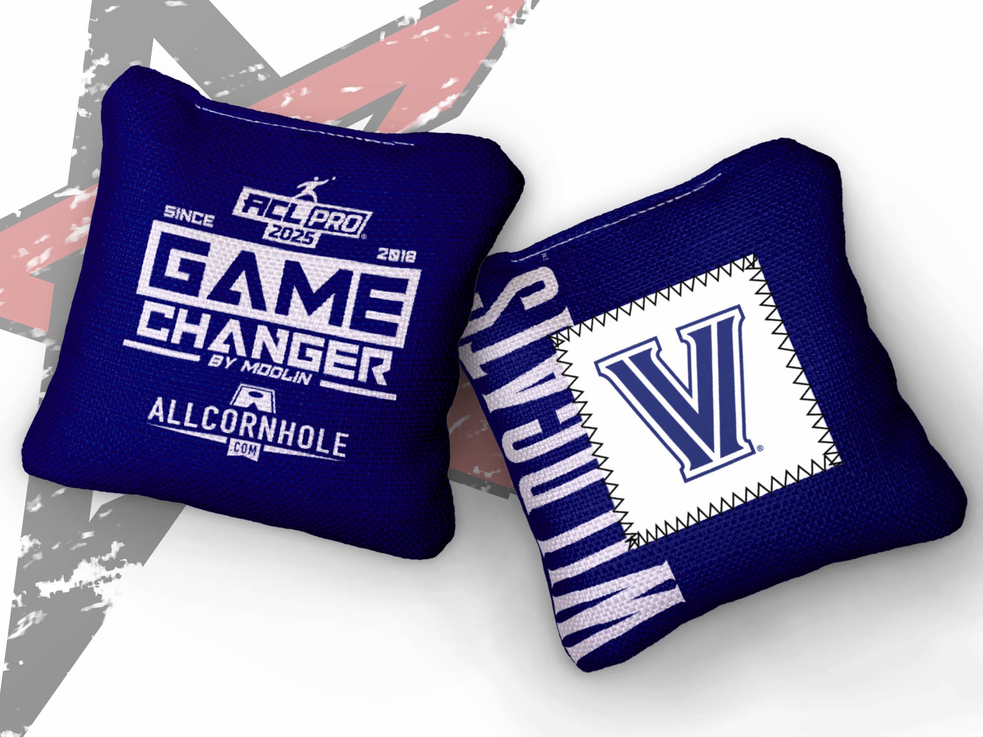 Officially Licensed Collegiate Cornhole Bags - AllCornhole Game Changers - Set of 4 - Villanova University