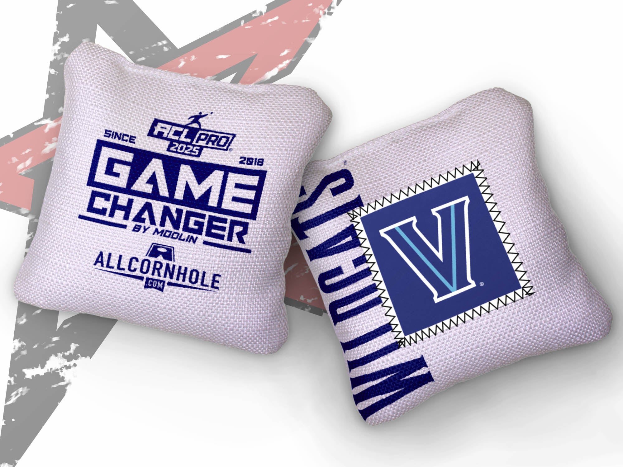 Officially Licensed Collegiate Cornhole Bags - AllCornhole Game Changers - Set of 4 - Villanova University
