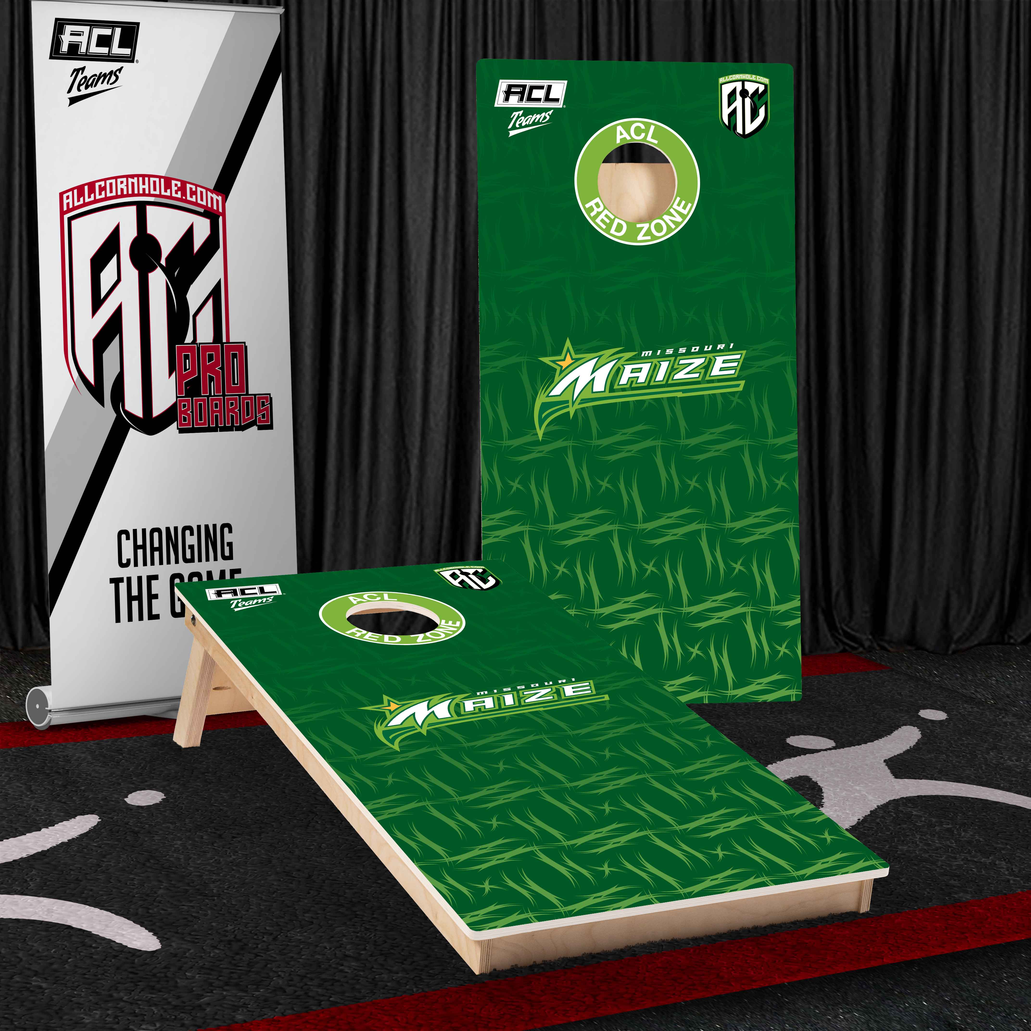 ACL Teams Pro Cornhole Board - Missouri Maize