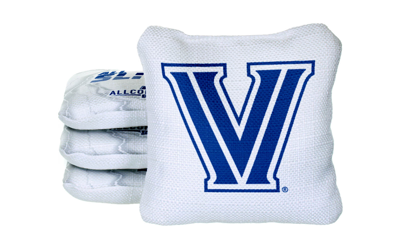 Officially Licensed Collegiate Cornhole Bags - AllCornhole All Slide 2.0 - Set of 4 - Villanova University