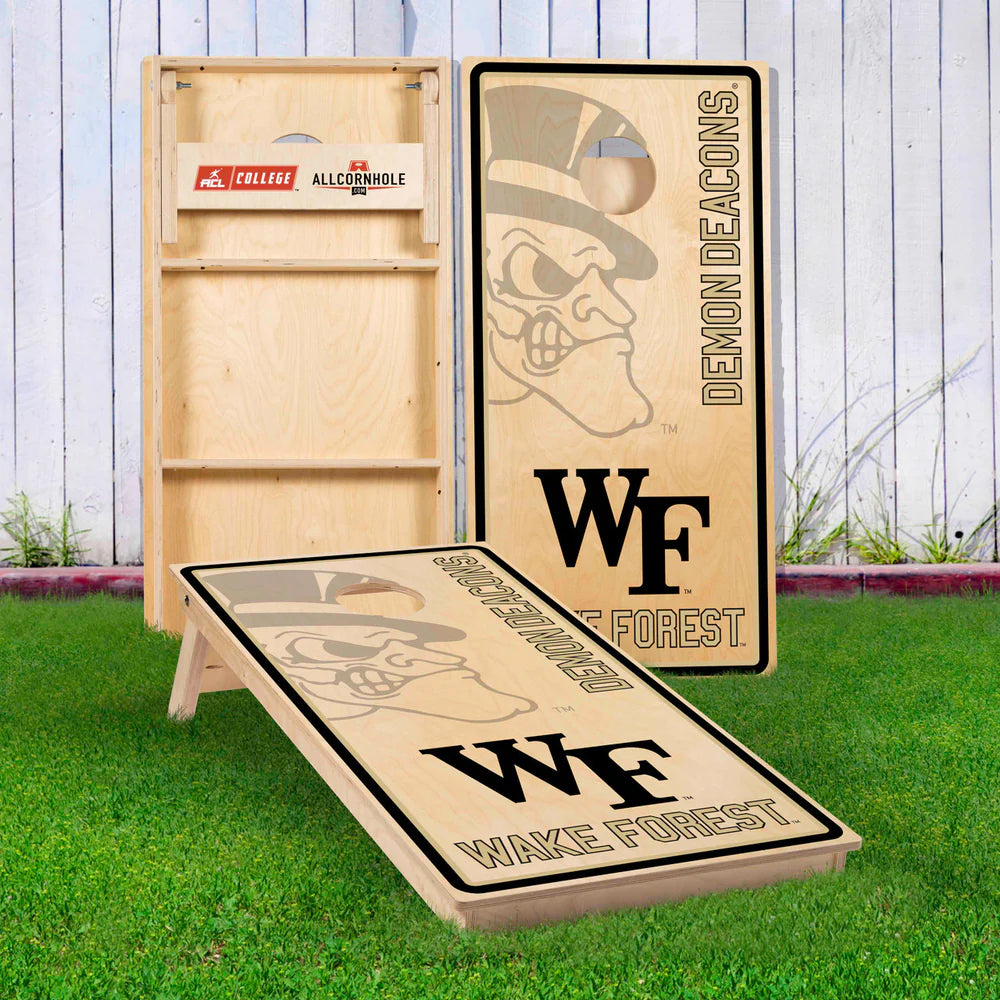Officially Licensed Collegiate Cornhole Boards - Wake Forest University