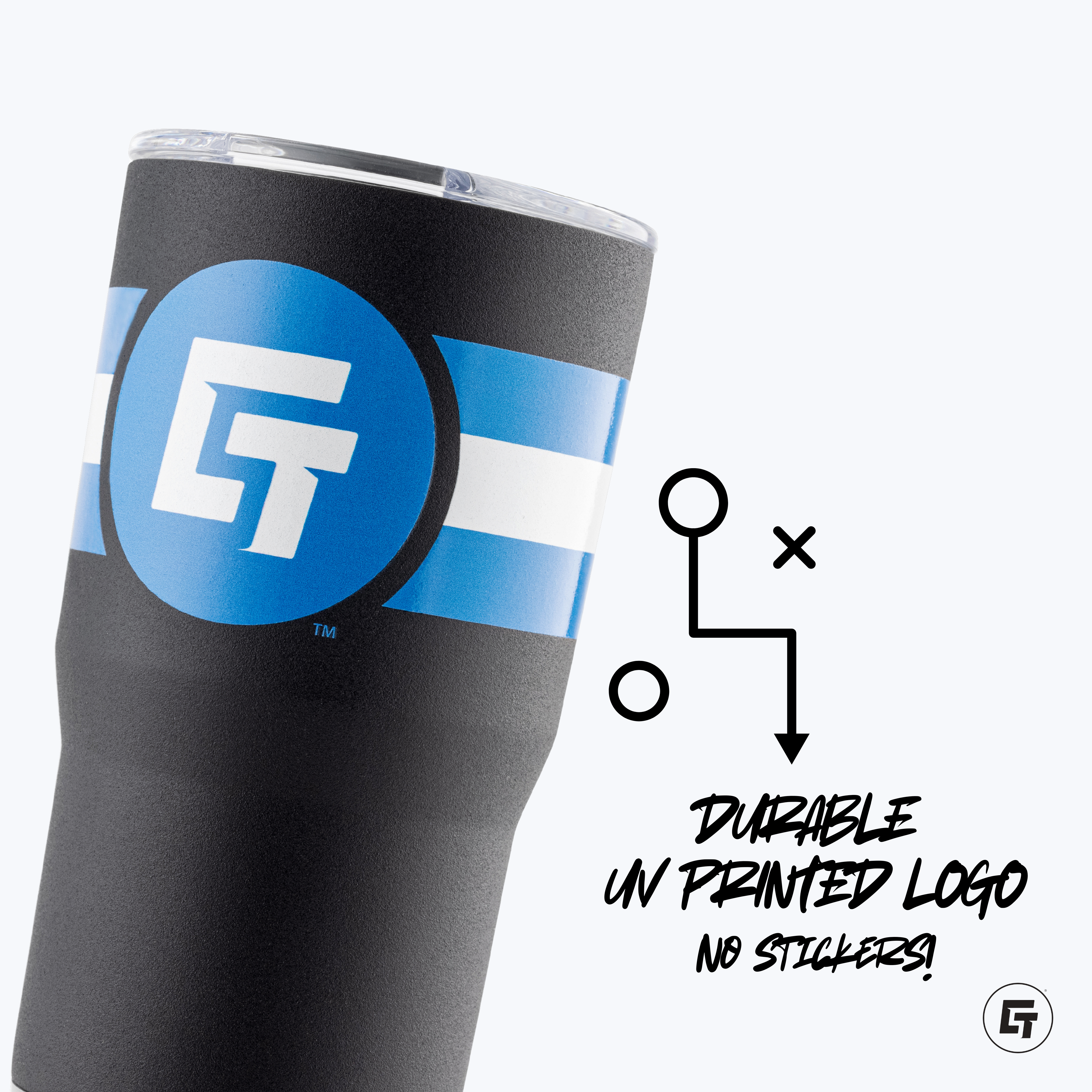 Georgia Sliders 20oz Black Tumbler