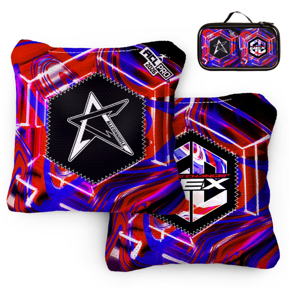 Gamechanger Hex Patriotic ACL Pro Cornhole Bags - Set of 4 Bags