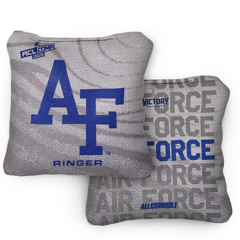 2026 Air Force Falcons RINGER Silver ACL Comp Cornhole Bags – Set of 4 Bags