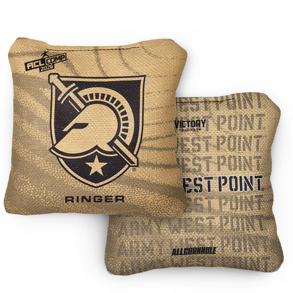 2026 Army West Point Black Knights RINGER Gold ACL Comp Cornhole Bags – Set of 4 Bags