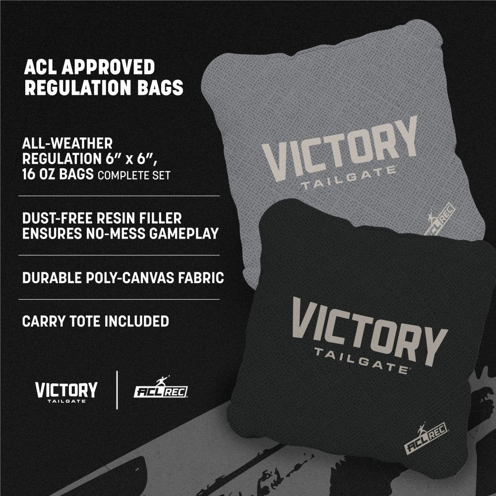 Lifestyle 2x4 Tournament | 2x4 Tournament Classic Gray Cornhole Set