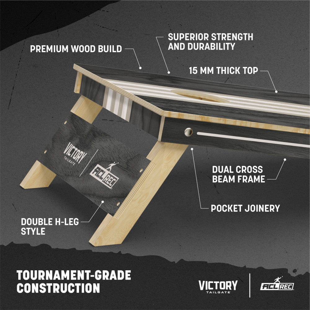 Lifestyle 2x4 Tournament | 2x4 Tournament Classic Gray Cornhole Set