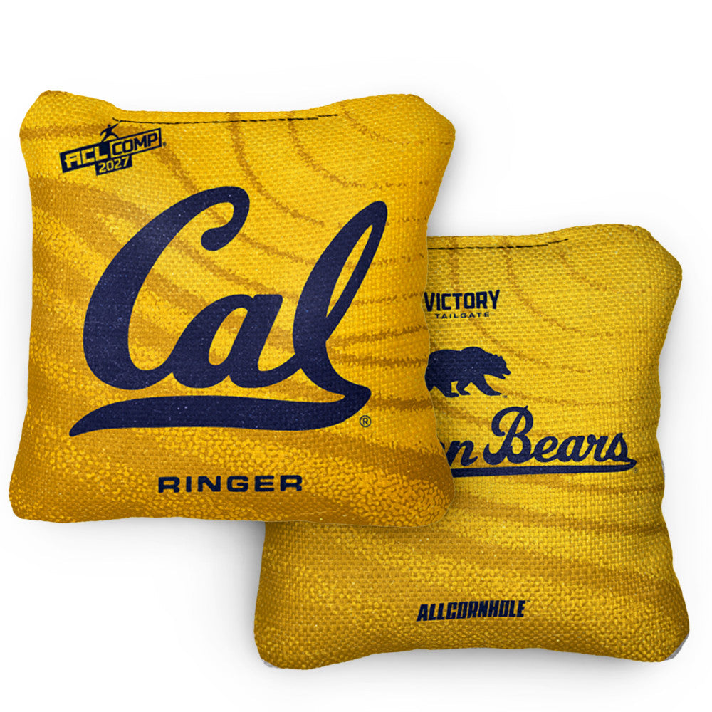 2027 California Golden Bears RINGER Gold ACL Comp Cornhole Bags – Set of 4 Bags