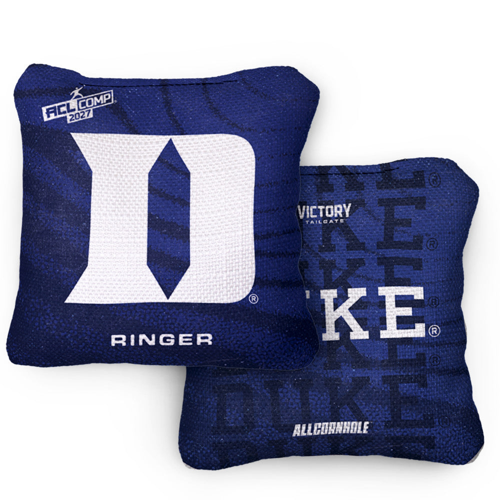 2027 Duke Blue Devils RINGER Blue ACL Comp Cornhole Bags – Set of 4 Bags