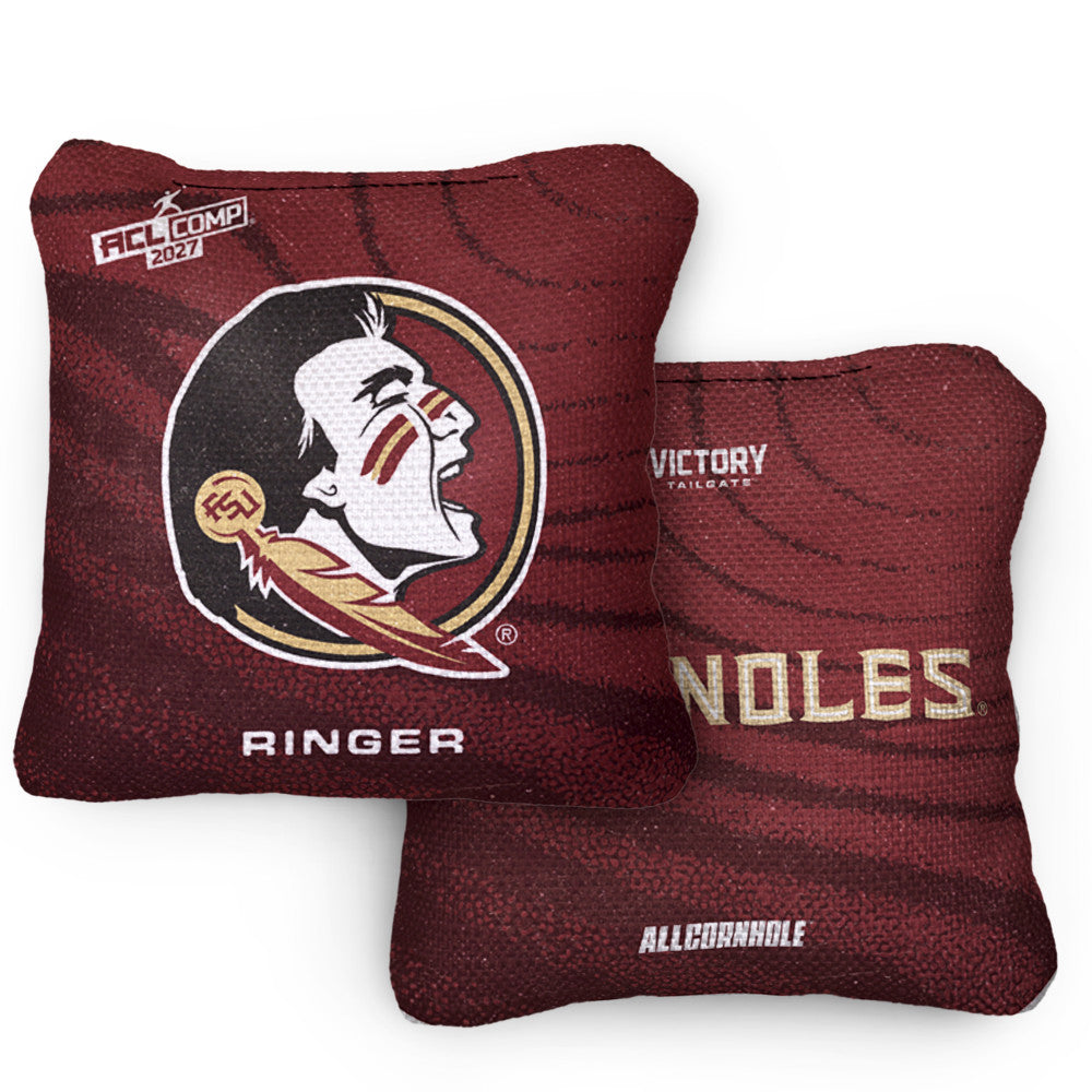 2027 Florida State Seminoles RINGER Garnet ACL Comp Cornhole Bags – Set of 4 Bags