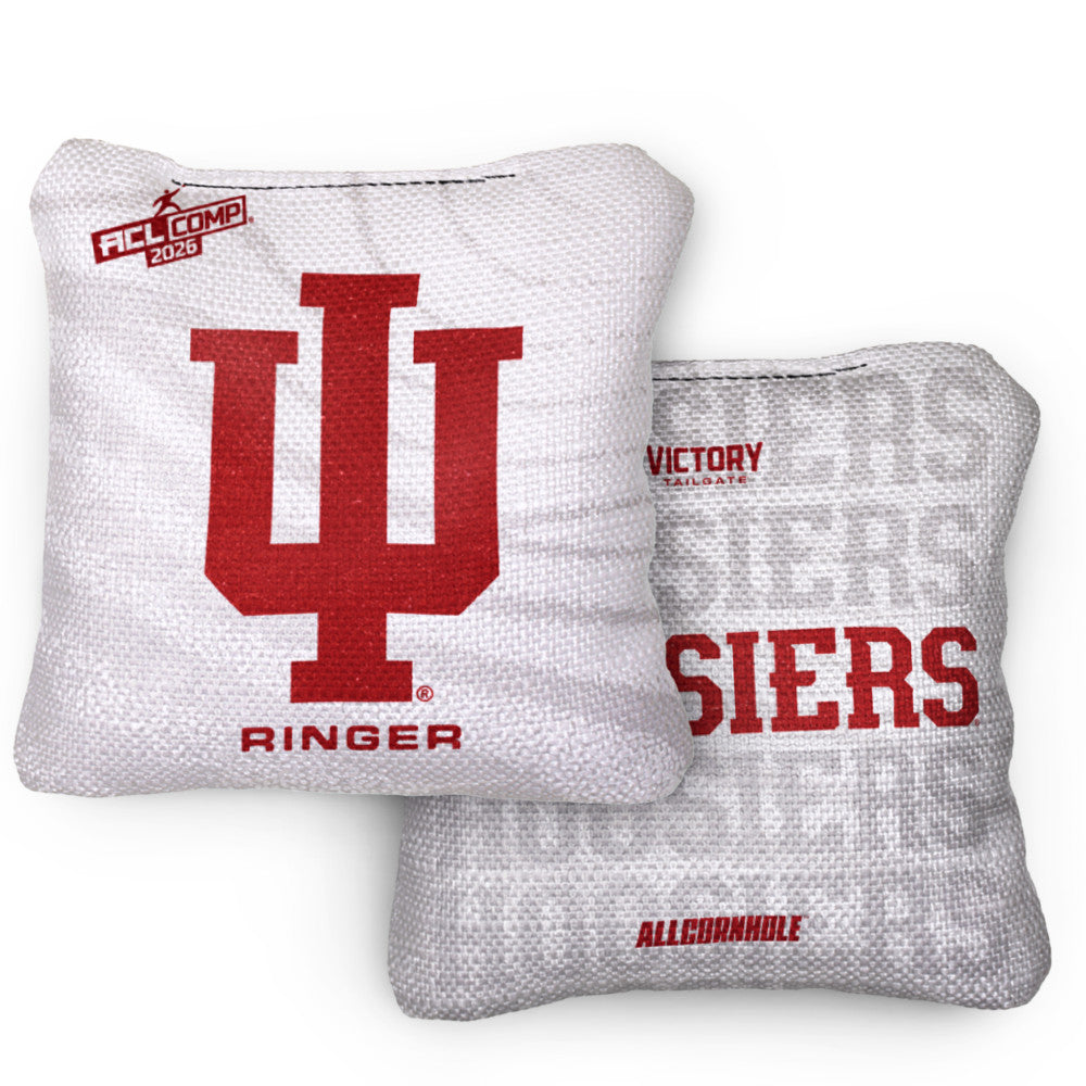 2026 Indiana Hoosiers RINGER Cream ACL Comp Cornhole Bags – Set of 4 Bags